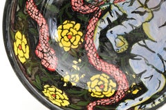 Gefäß mit Tiger und Schlange