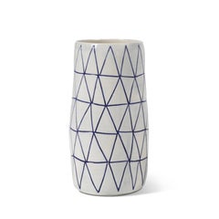 Blue Triangle Vase by Shio Kusaka (INV# NP3990)