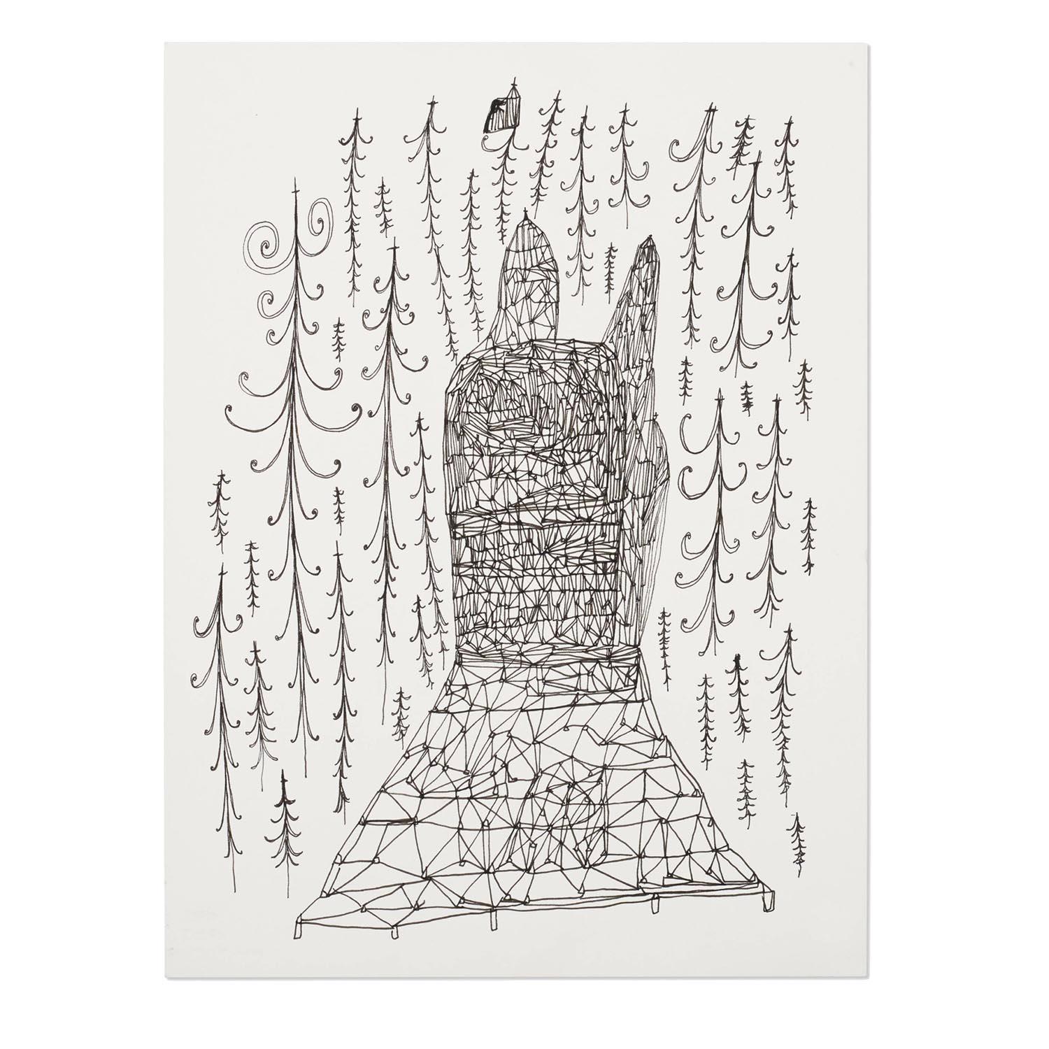 Untitled Drawing by William O'Brien (INV# NP4044) For Sale 1