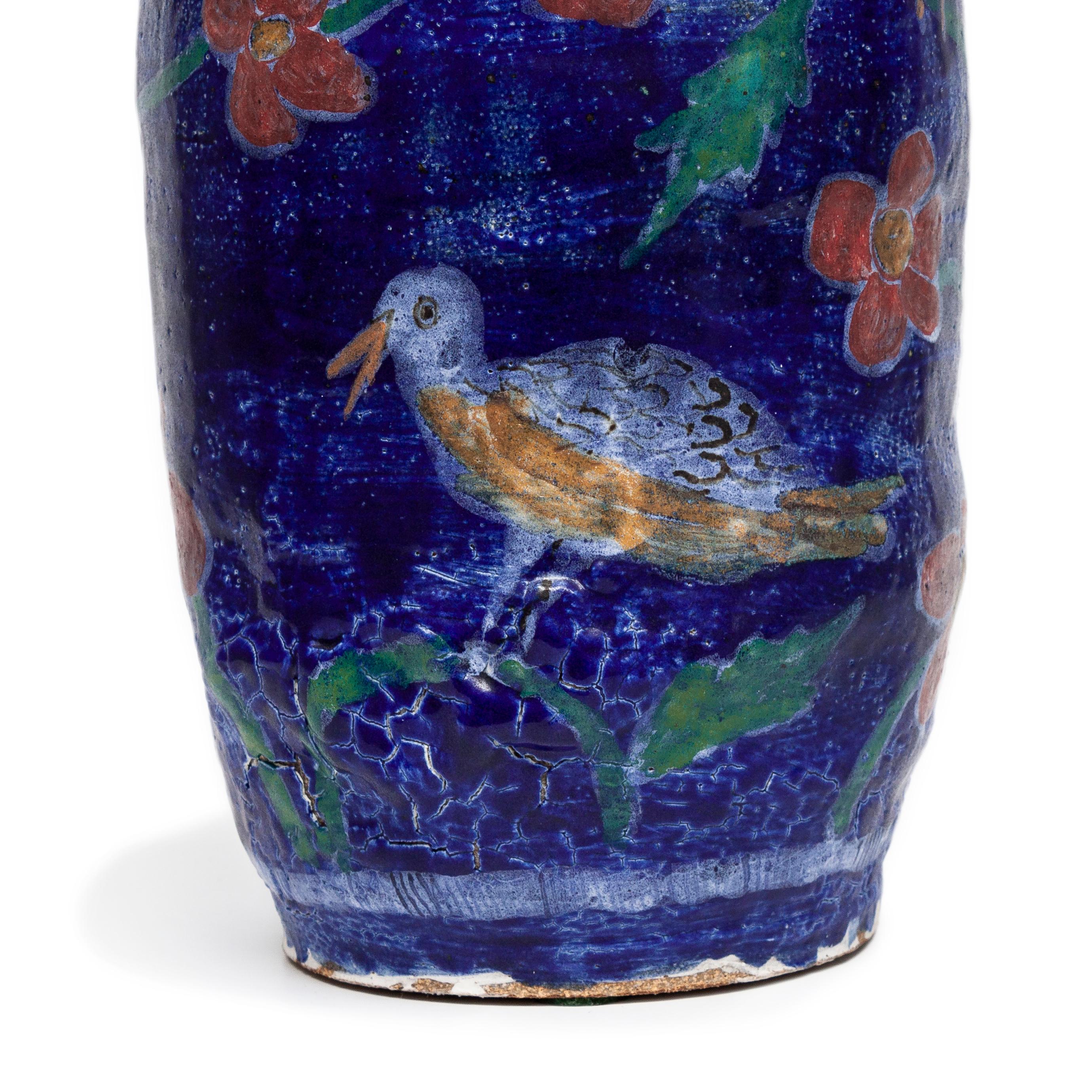 Flower and Bird Vase by Michael and Magdalena Suarez Frimkess 3