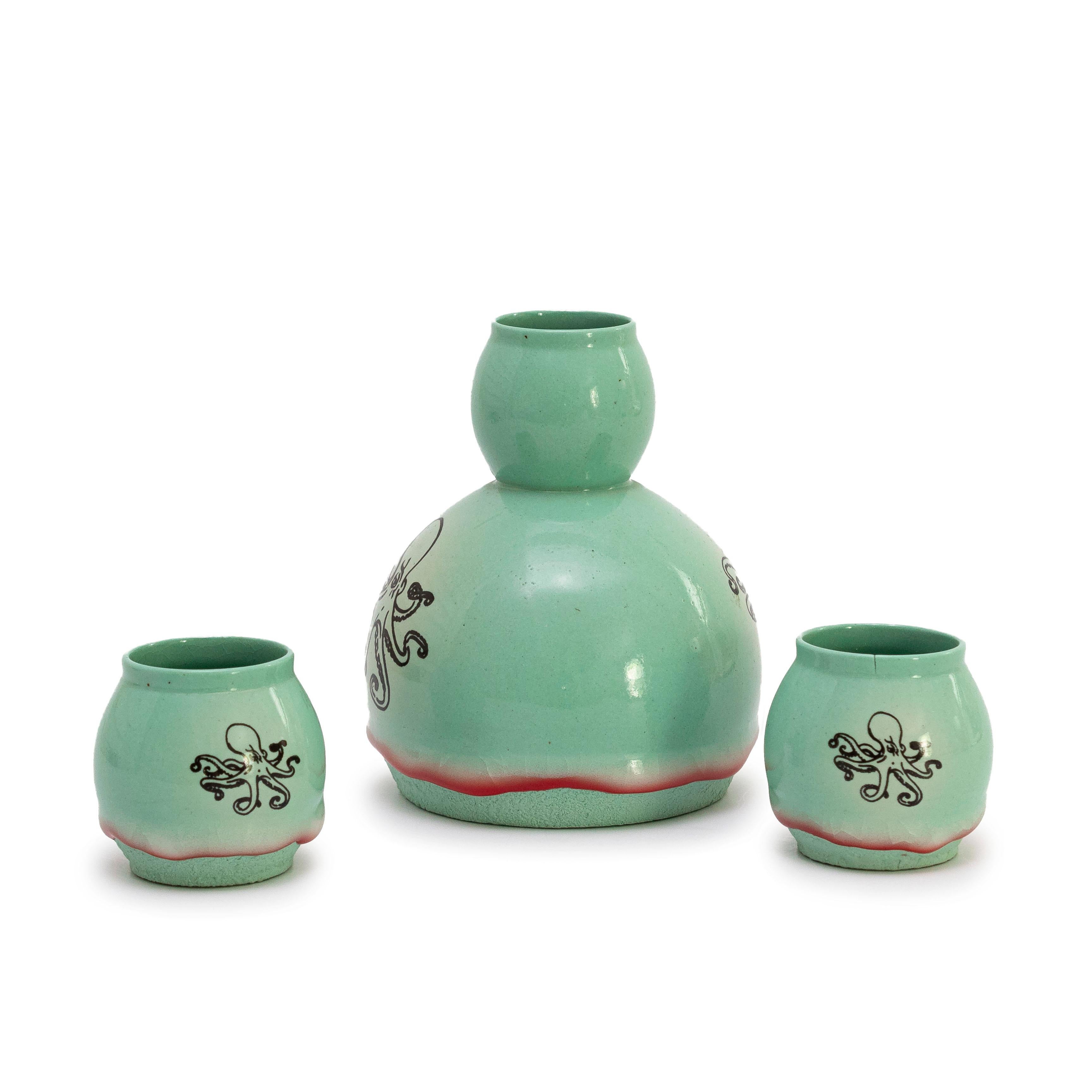 Ensemble de Sake octopus de Ron Nagle en vente 3