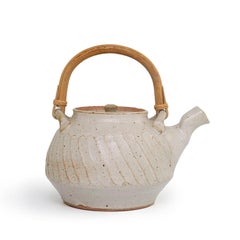 Light Grey Faceted Teapot by Warren MacKenzie