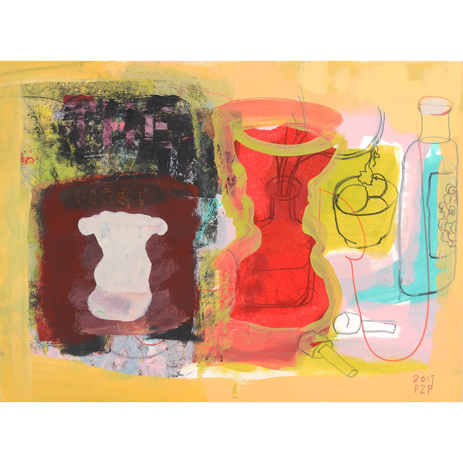 Unconventional Still Life   22 X 30 - Mixed Media Art by Patricia Zinsmeister Parker