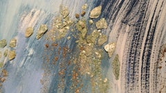 Lake Jewel - Fools Oro su Blu Verticale 60 X 48