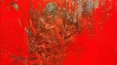 Bursting Forth-Red 60 X 48