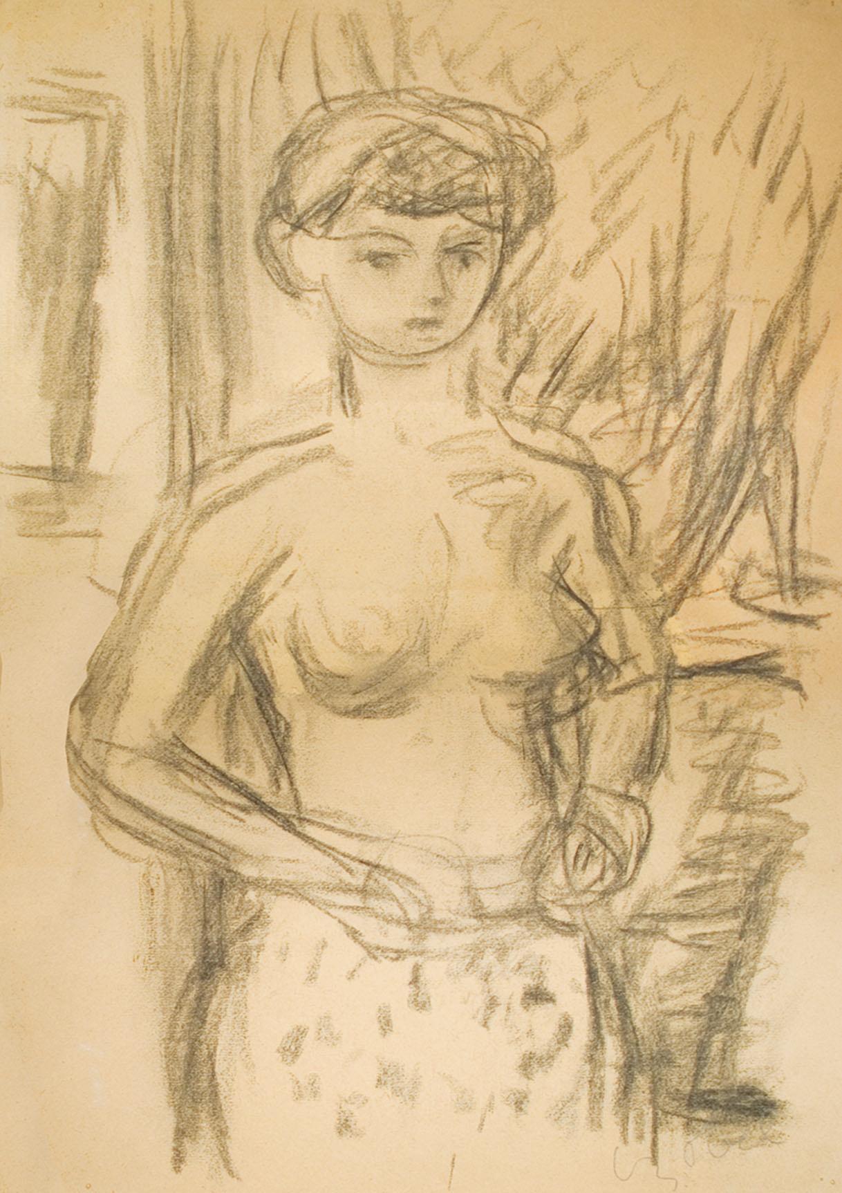 Figurative Art di Béla Czóbel - Vestizione del modello