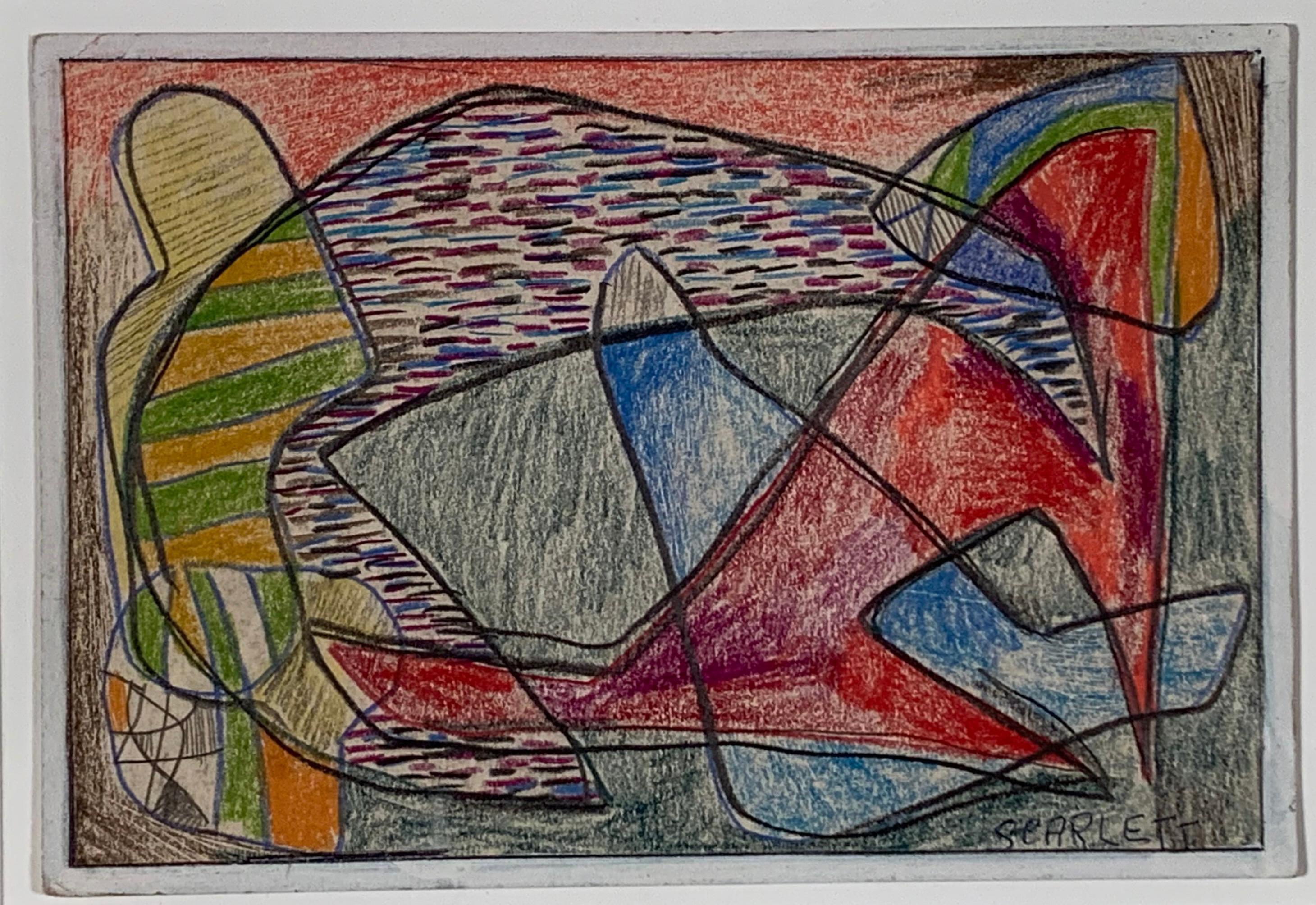 Rolph Scarlett Abstract Drawing - UNTITLED ABSTRACTION