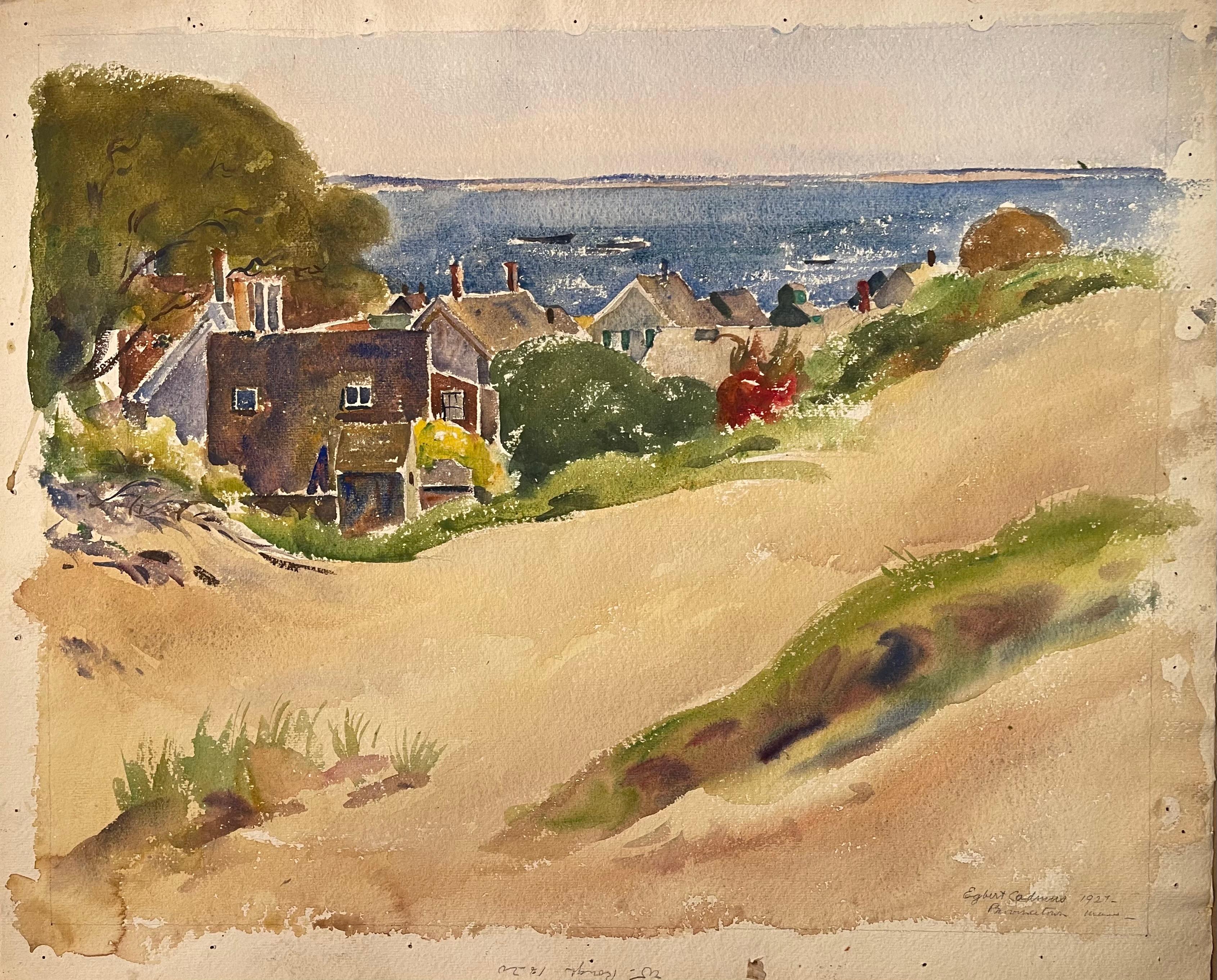 EGBERT CADMUS Landscape Art - PROVINCETOWN HOUSES