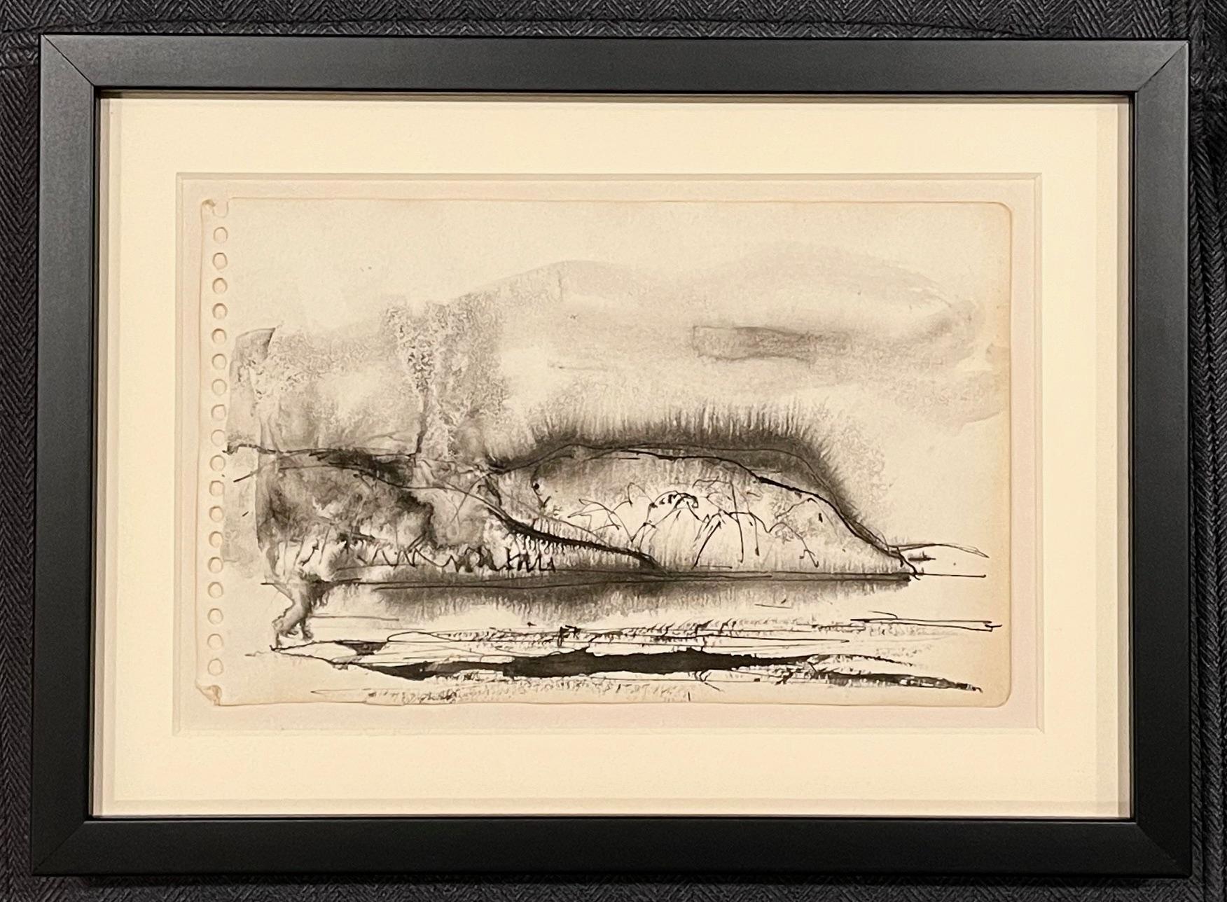 William Thon Landscape Art – UNBETITELTES SKIZZENBUCH ZEICHNUNG #15