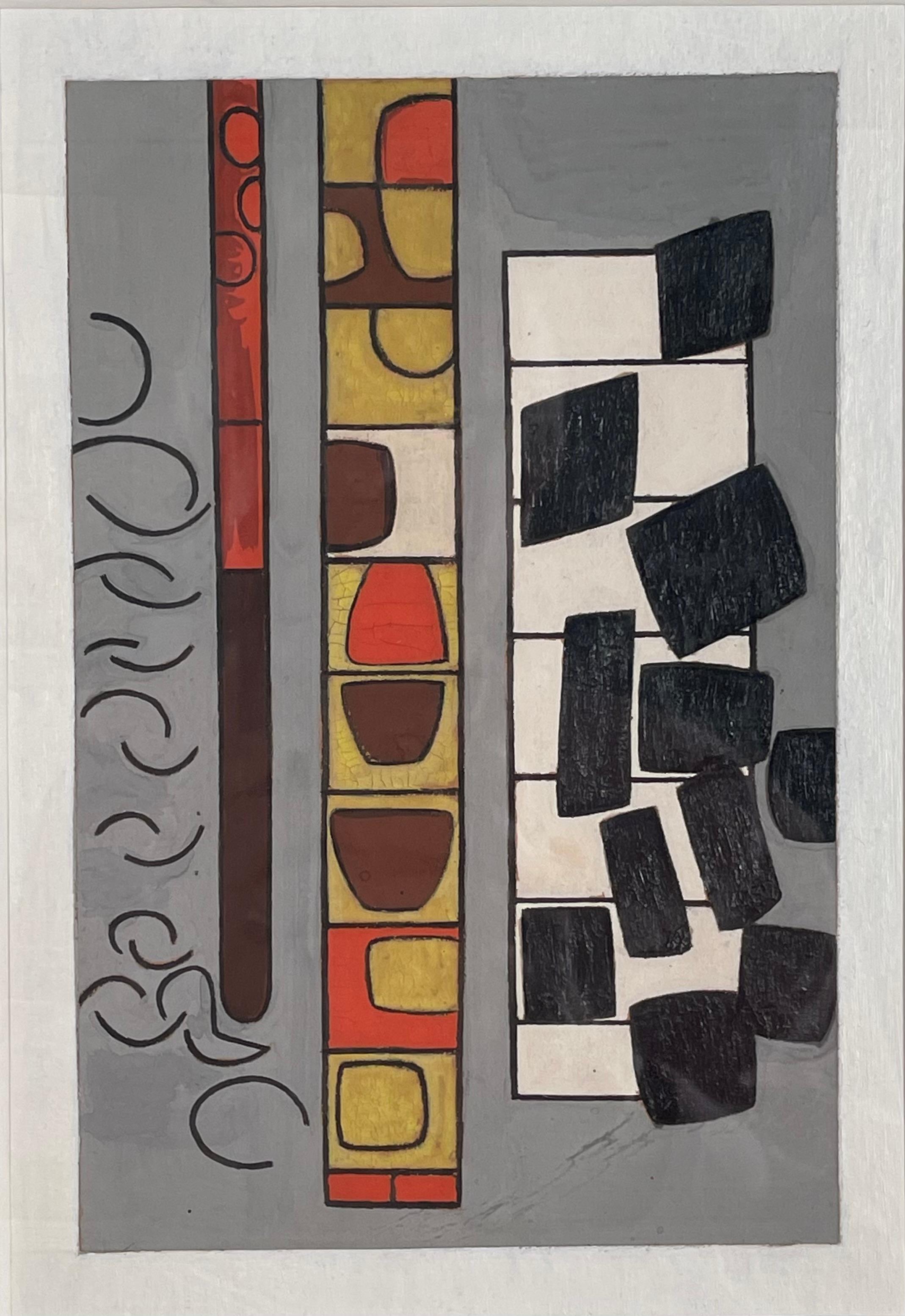 Abstract Drawing de Nell Blaine - LAS ESCALERAS MUSICALES