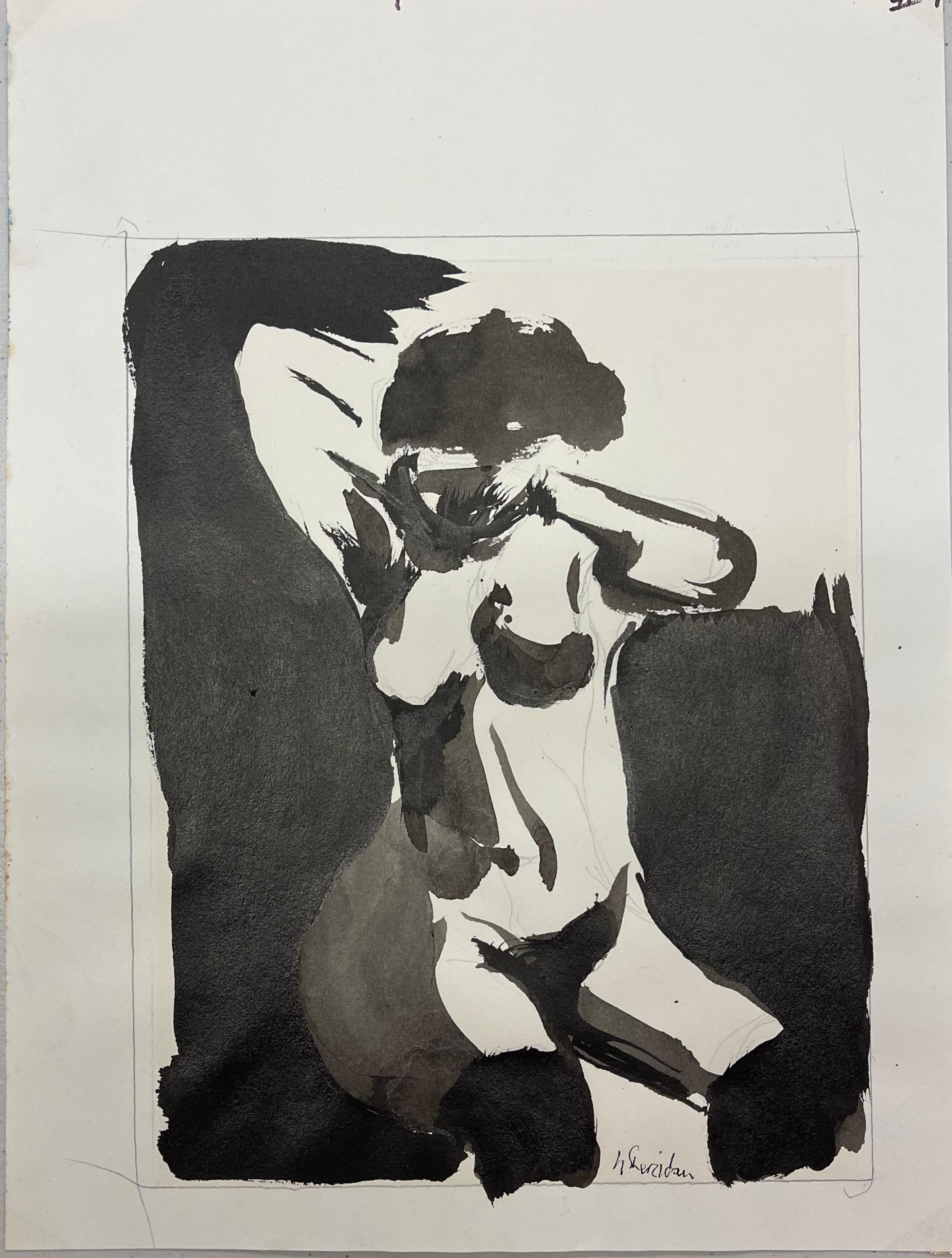 SIN TÍTULO - DESNUDO FEMENINO SENTADO