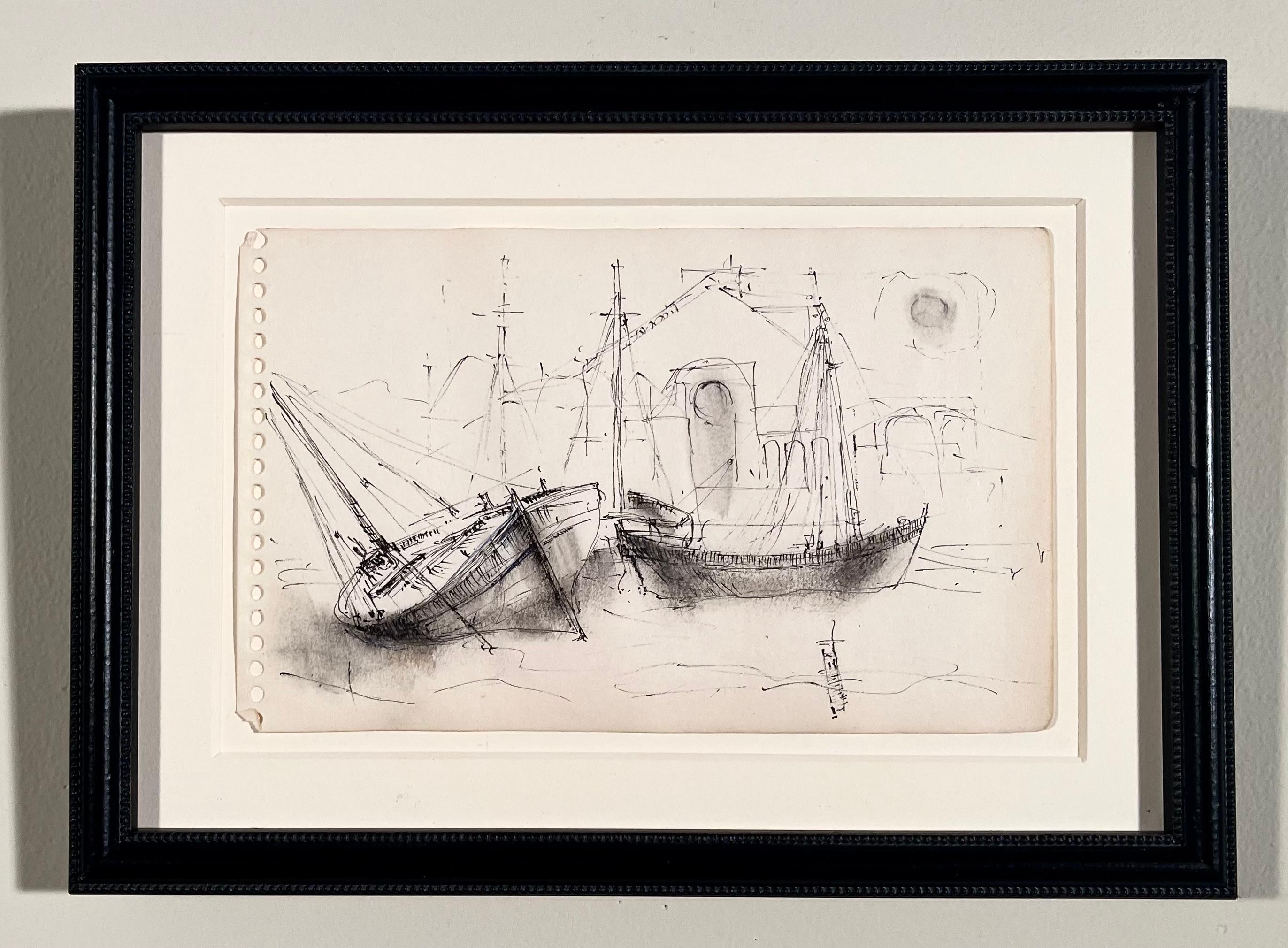 Landscape Art di William Thon - DISEGNO DEL QUADERNO DEGLI SCHIZZI SENZA TITOLO N. 2
