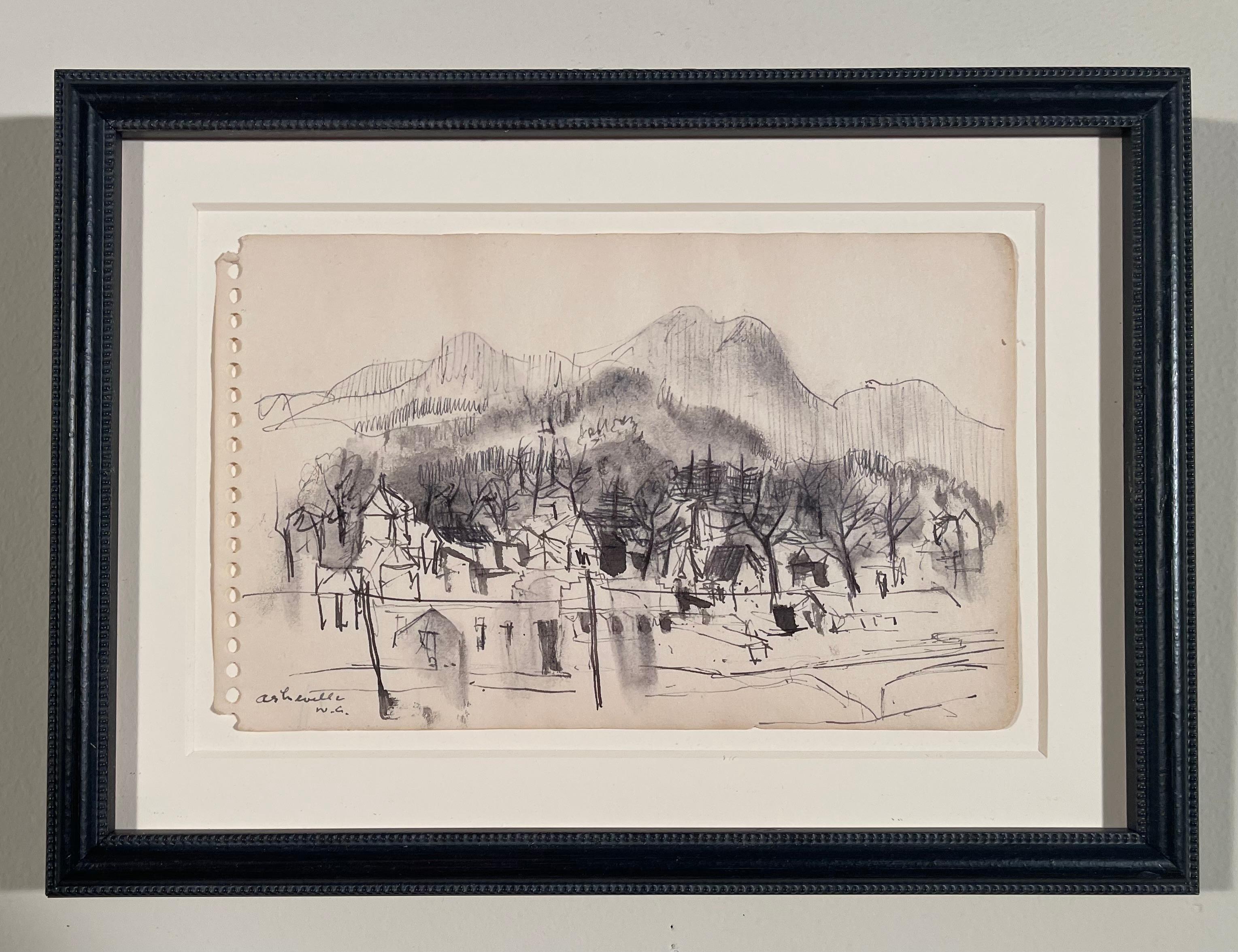 Landscape Art de William Thon - DIBUJO DEL CUADERNO SIN TÍTULO Nº 3