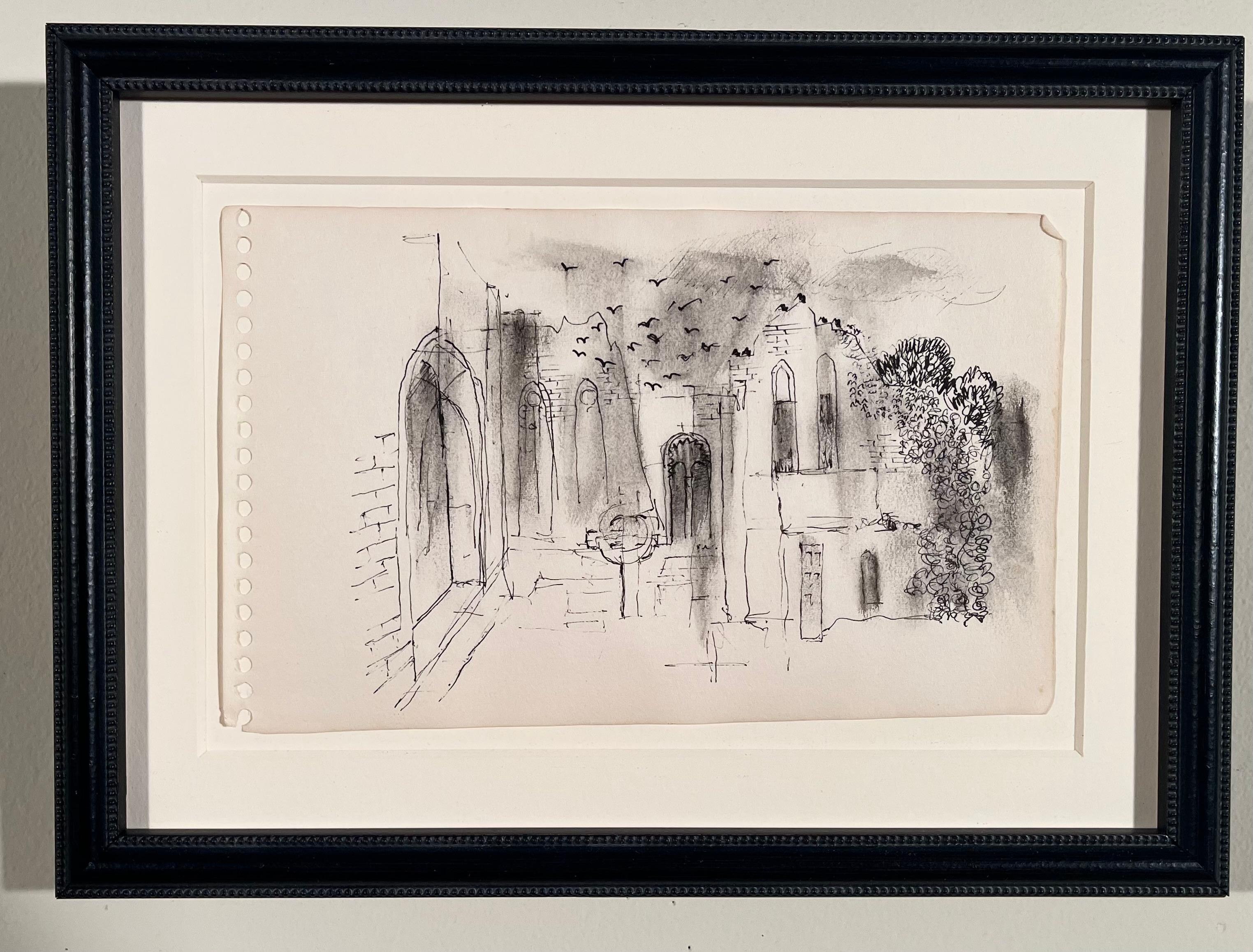 Landscape Art di William Thon - DISEGNO DEL QUADERNO DEGLI SCHIZZI SENZA TITOLO #5