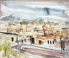 UNTITLED (DRAWING OF A TOWN IN ITALY)