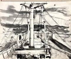 SENZA TITOLO (DISEGNO DI UNA BARCA #1; PROBABILMENTE IN ITALIA)