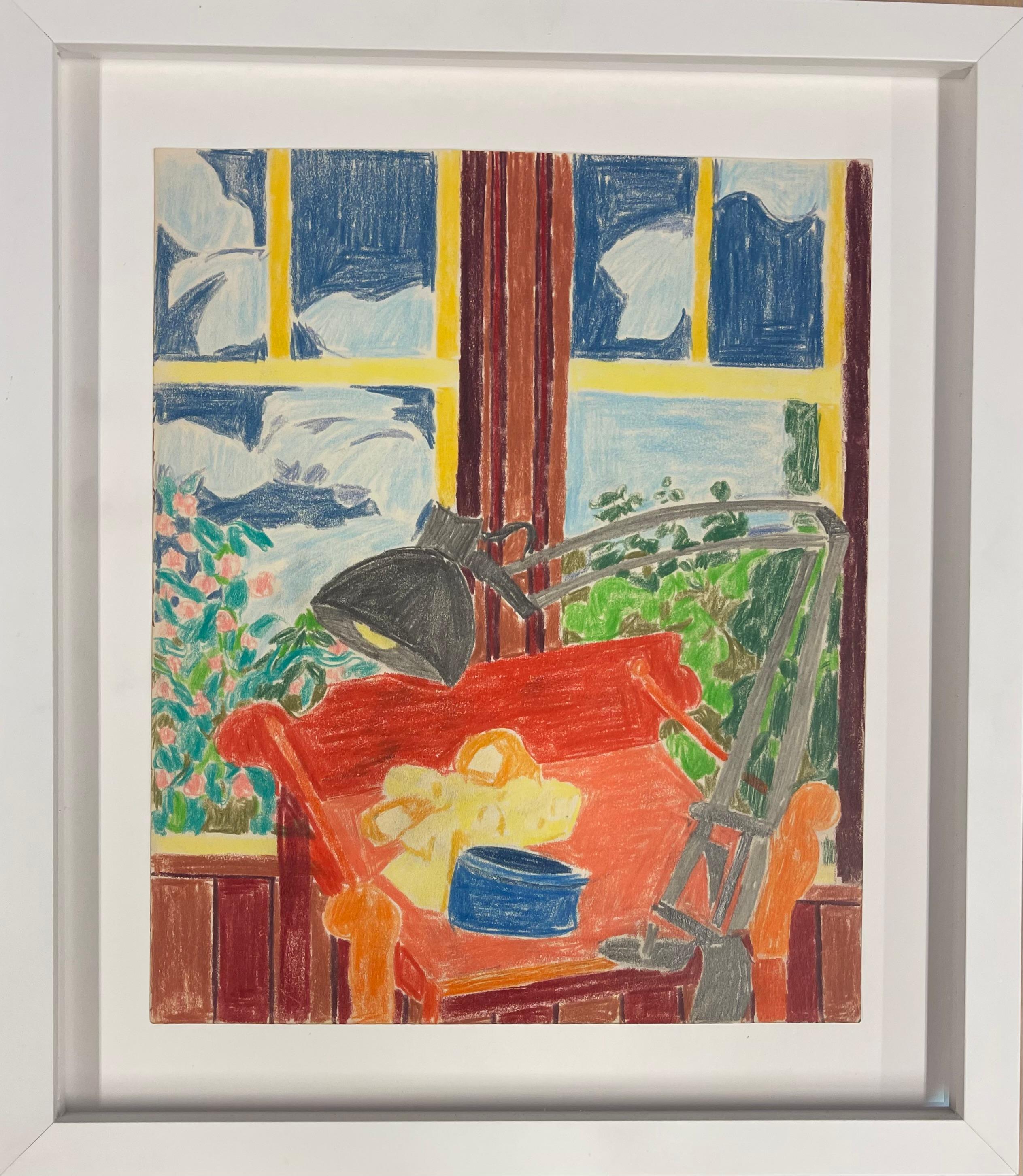 LÁMPARA EN LA VENTANA - Art de Lynne Drexler