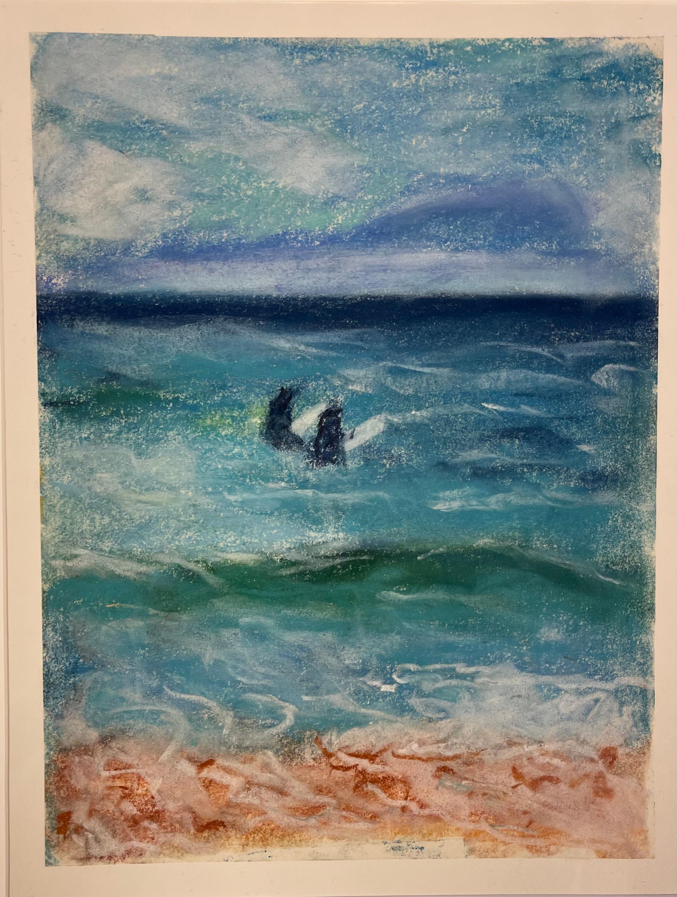 Lucas Barraza Figurative Art - TWIN SURFERS