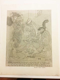 THREE ETCHINGS OF SCENES FROM "THE DECAMERON."