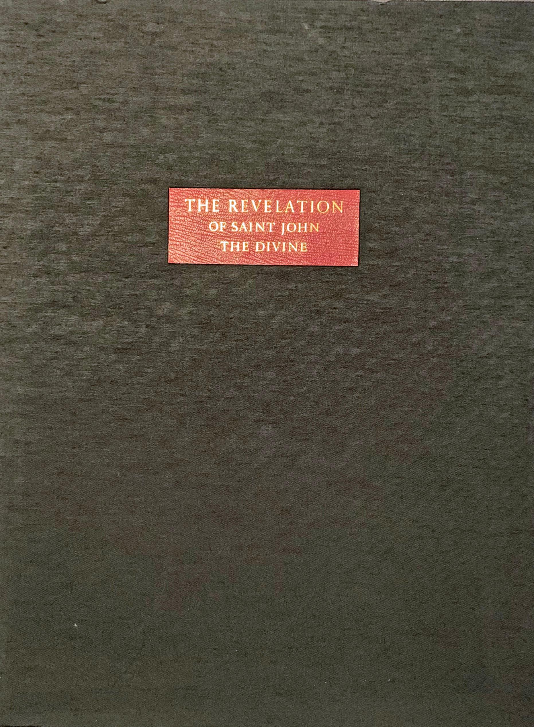 Crite, Alan Rohan. THE REVELATION OF SAINT JOHN THE DIVINE. Limited Editions Club, NY, 1995. Number 88 of the edition of 300 copies. Large folio (22 x 16 inches) clamshell box in black cloth with morocco label, book in Black Cloth, with morocco