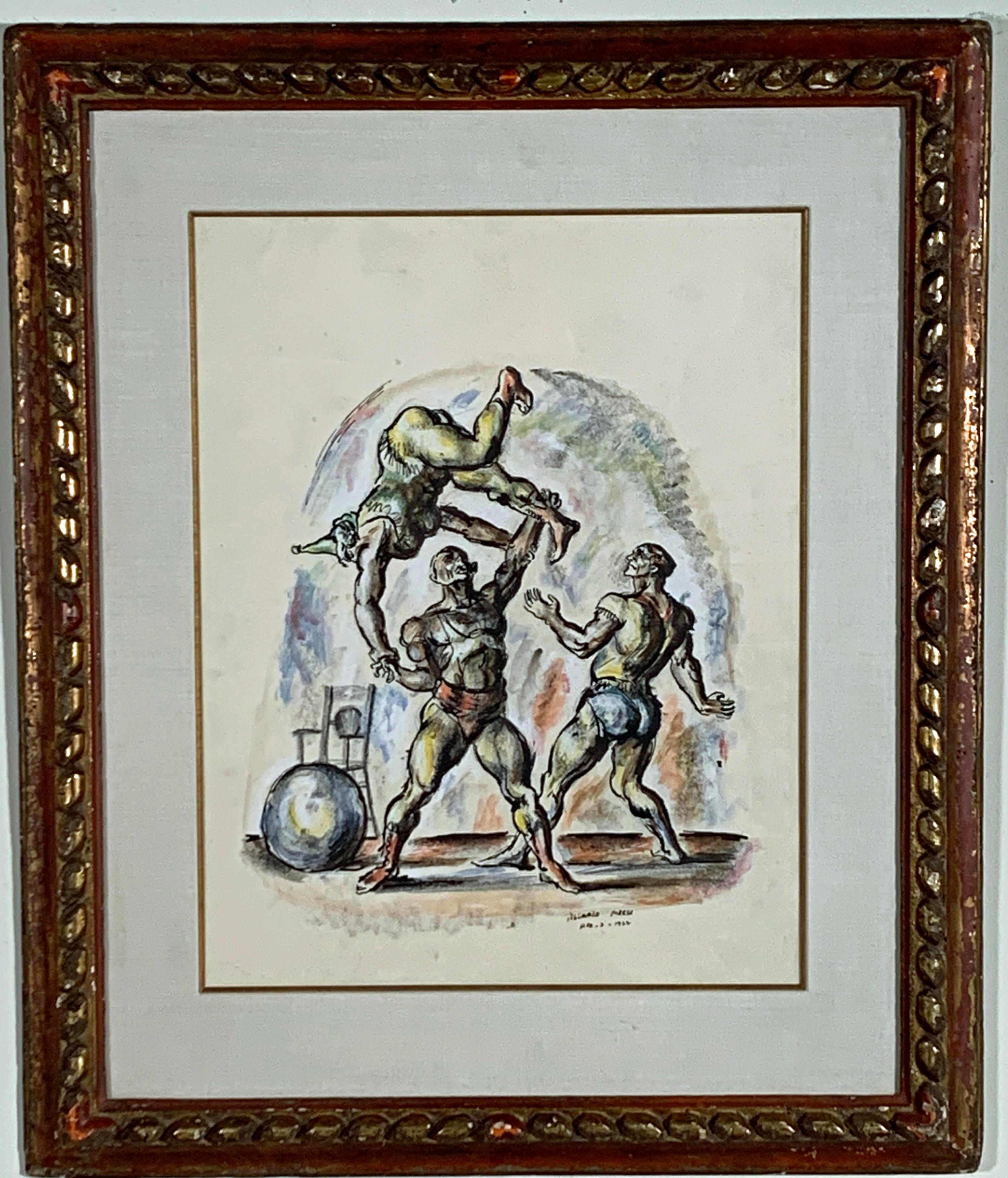 ACROBATS - Art by Reginald Marsh