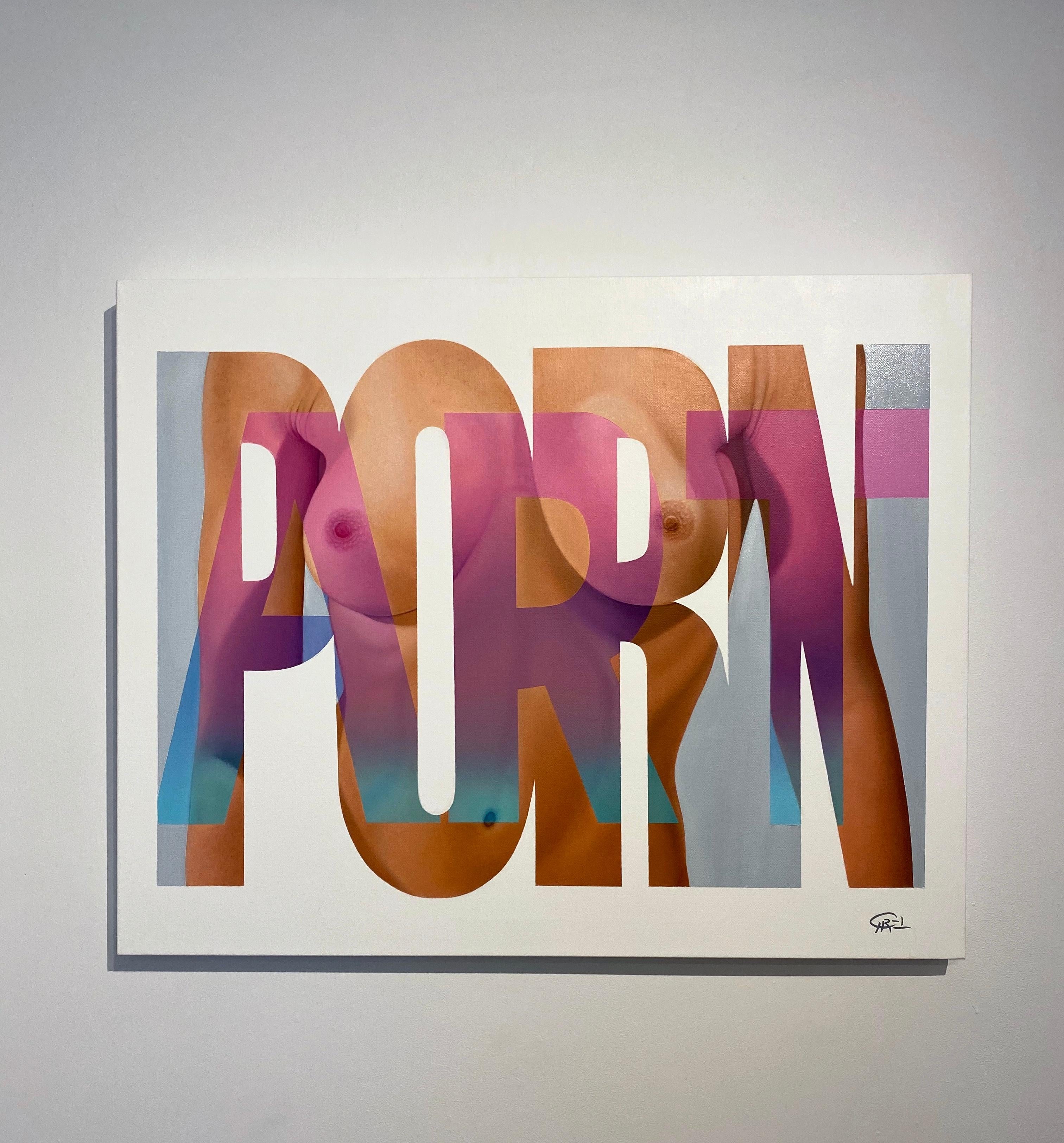 Bri Cirel Figurative Painting - "PORN or ART"