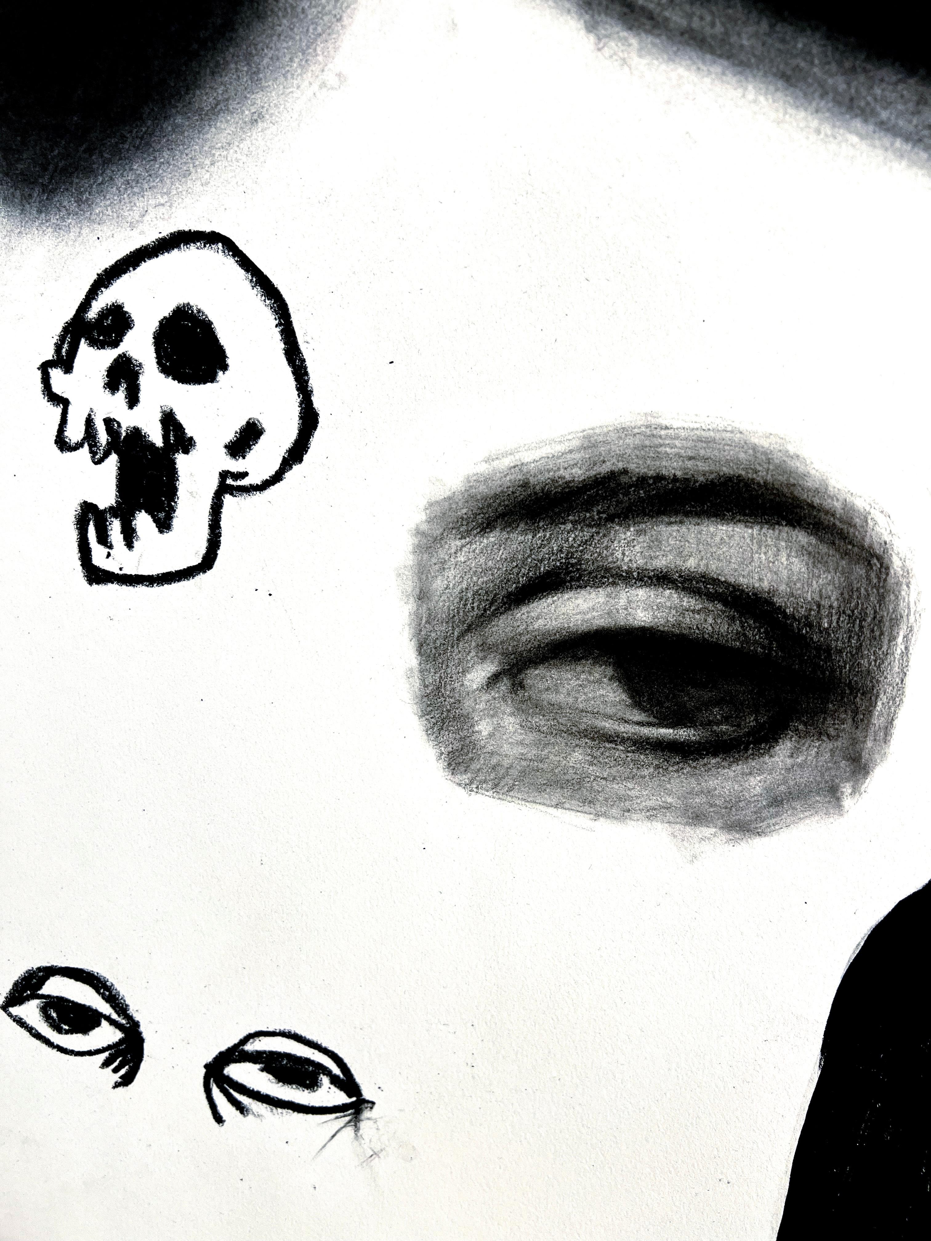 This is a hand drawn original artwork on heavyweight paper by internet sensation mad charcoal
He is represented by Krause Gallery NYC 

Ships rolled in a tube