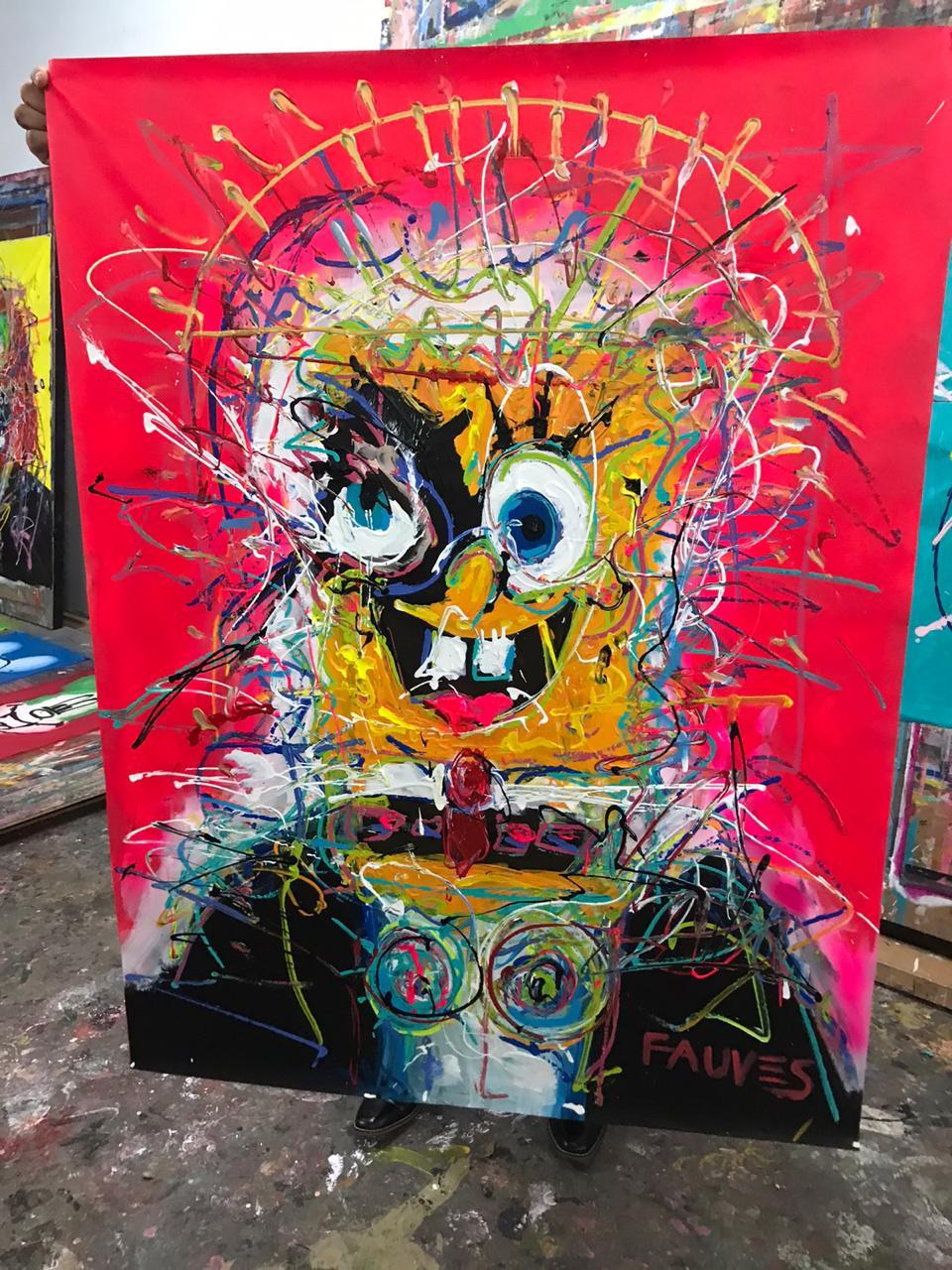 Bob the Mona - Painting by Le Fauves
