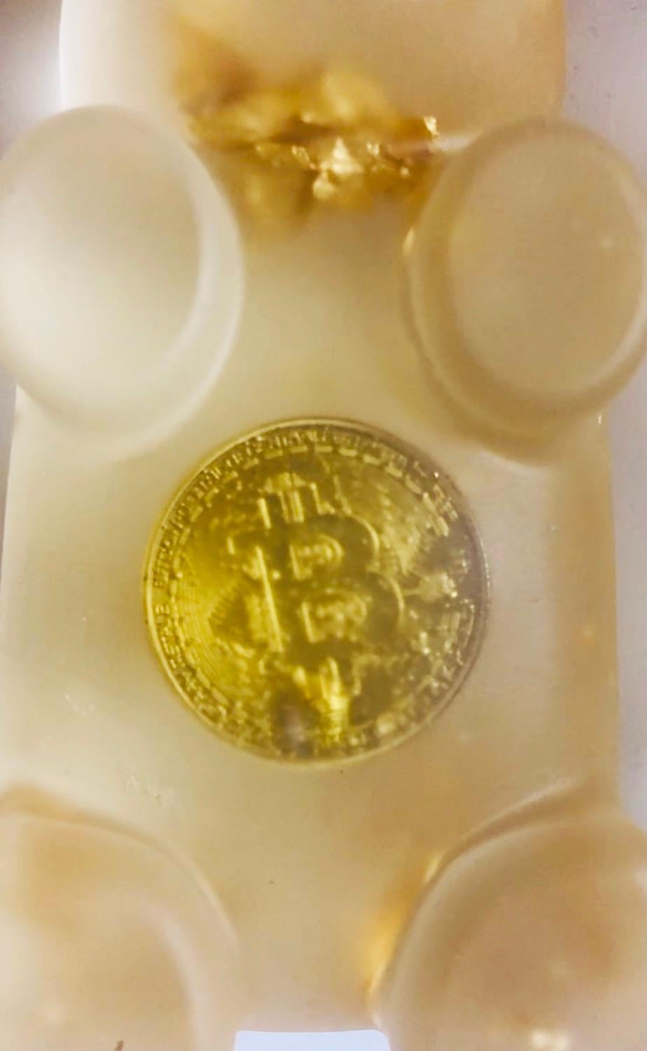 Bitcoin Gummy Bear  - Sculpture by Sahara Novotny