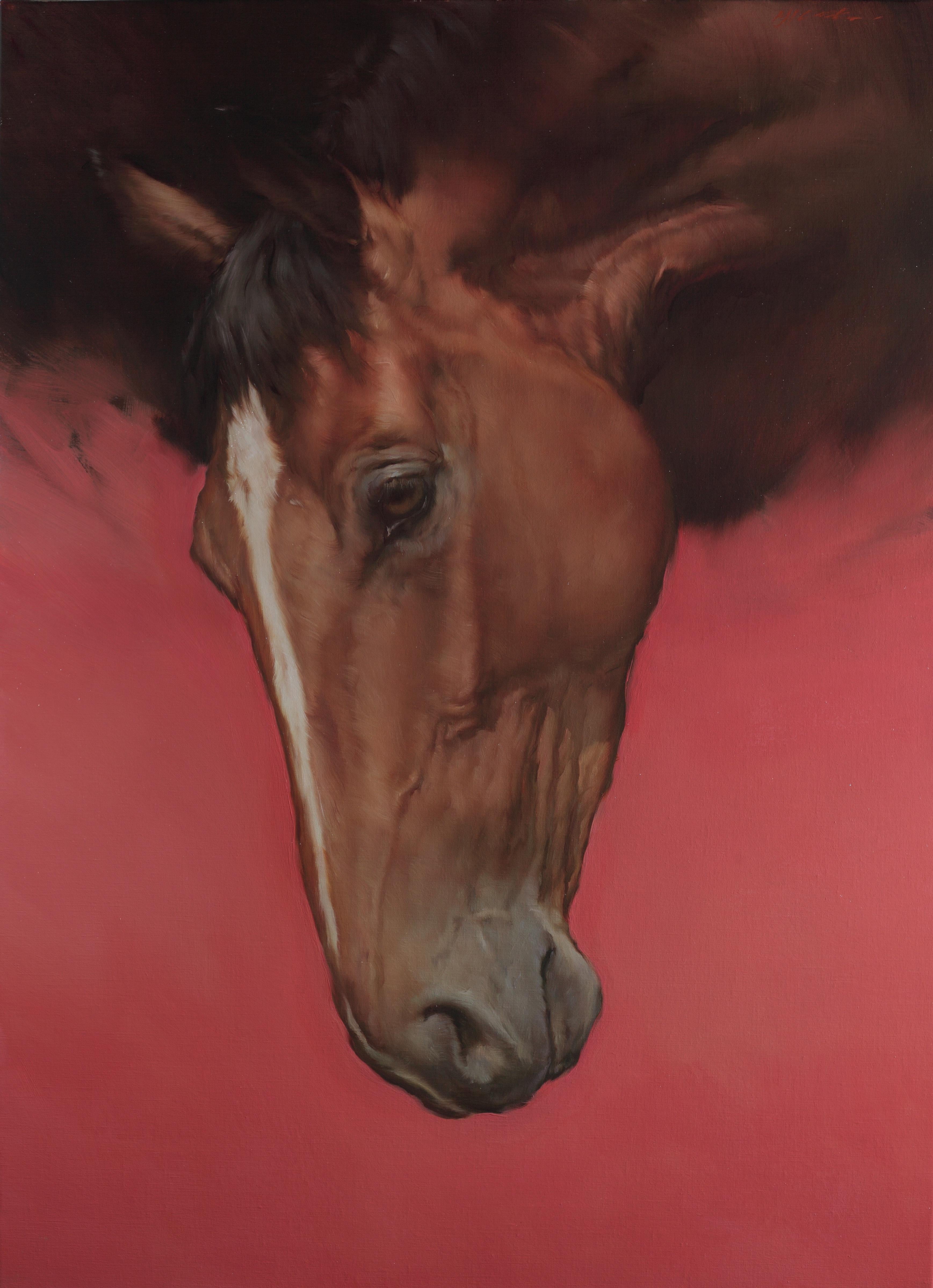 Michael J Austin Figurative Painting - Equus II - horse painting - animal painting - figurative art