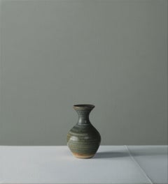 Used Still Life of Small Green Vase
