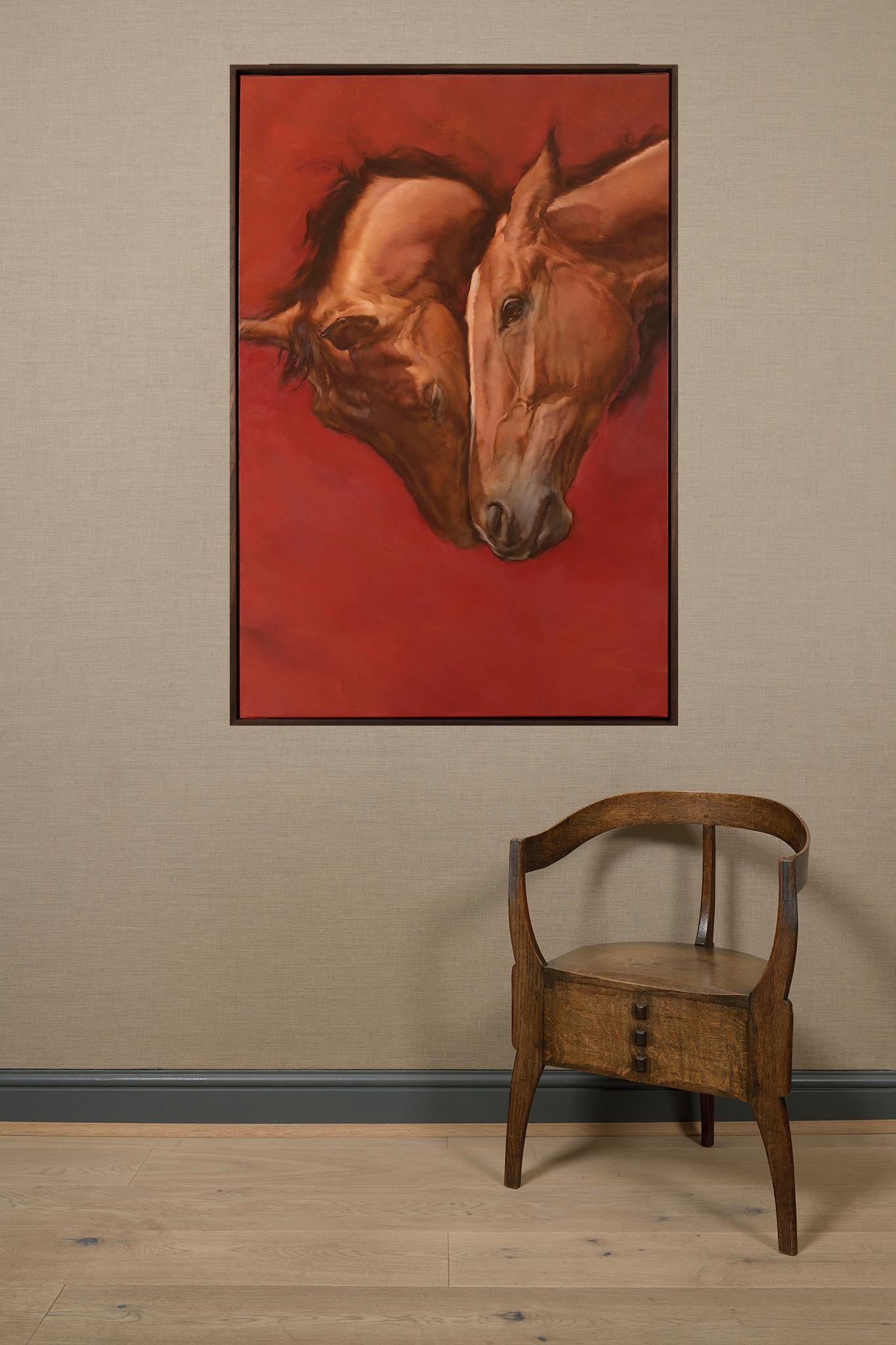 Equus V - Painting by Michael J Austin
