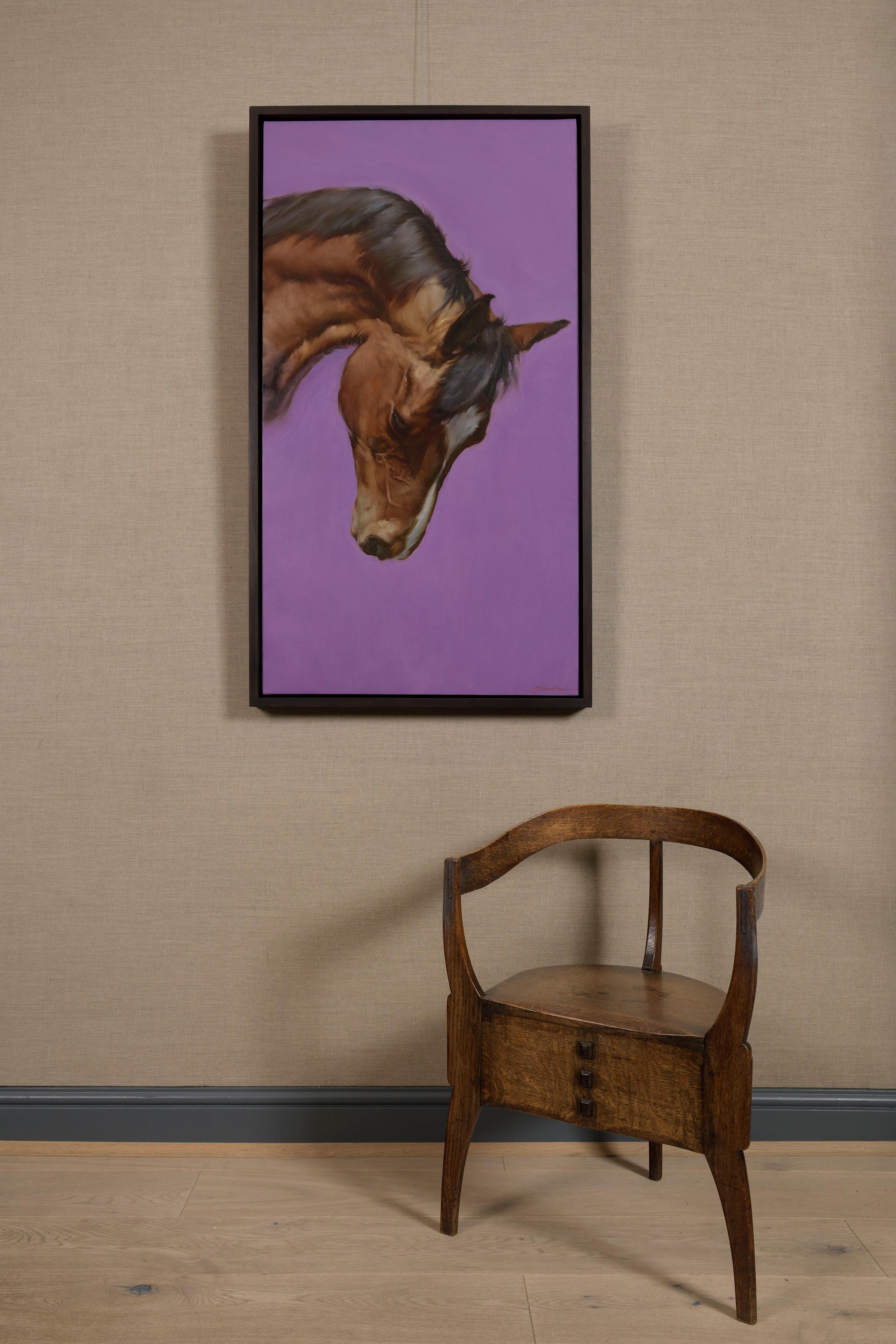 Equus VI - Contemporary Painting by Michael J Austin