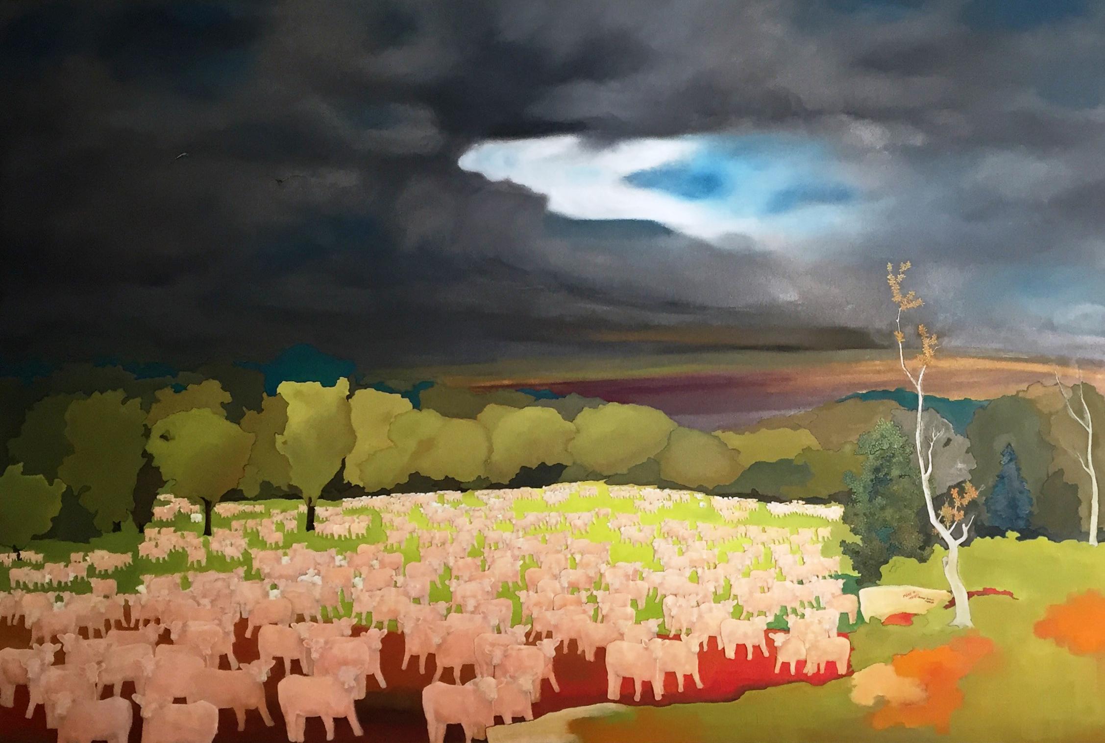 Landscape Painting Purdy Eaton - La tempête qui s'annonce
