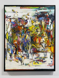 Wosene Kosrof abstract painting 'The Heart of Dance'