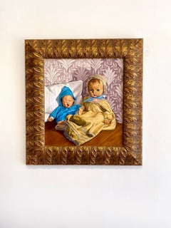 Photorealist portrait painting Thomas Hoffman 'Sid and Nancy'