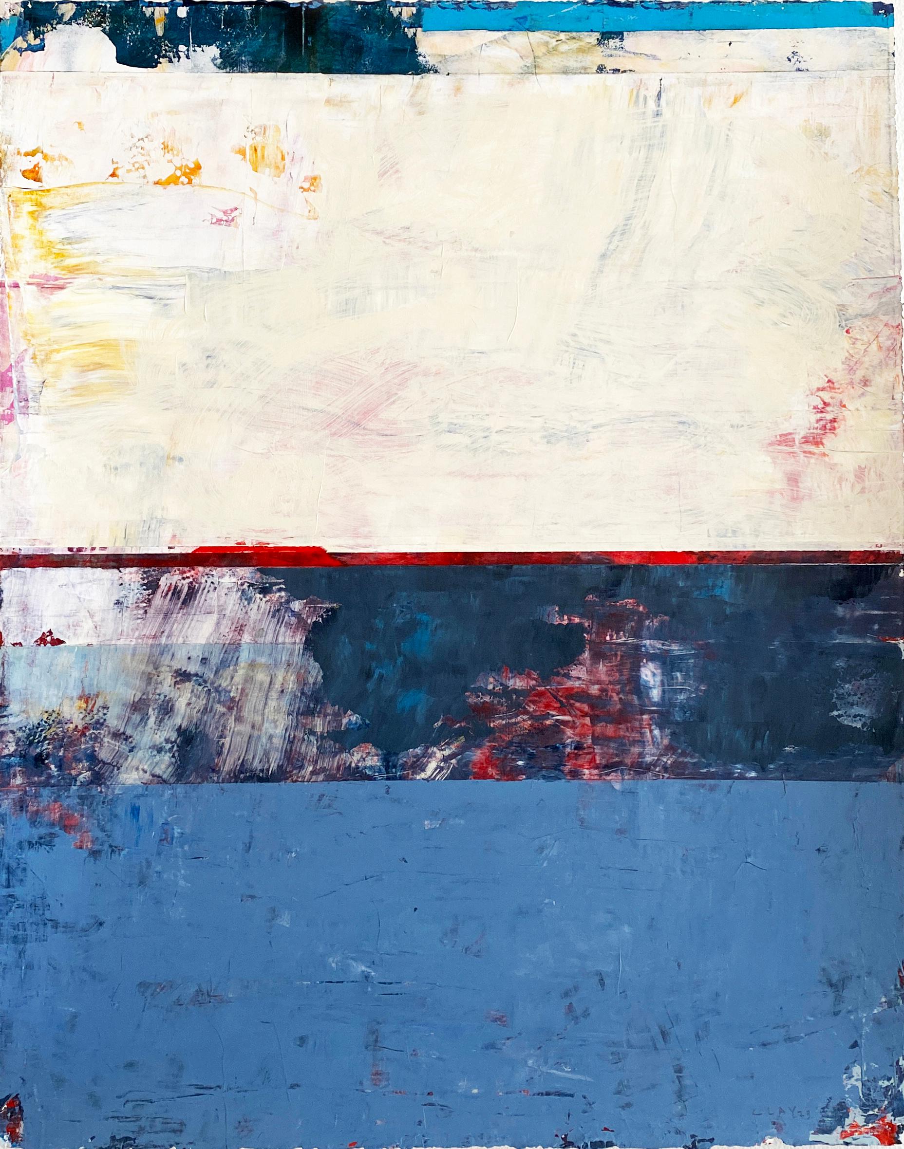 Œuvre abstraite sur papier de Clay Johnson, sans titre (n° 726)