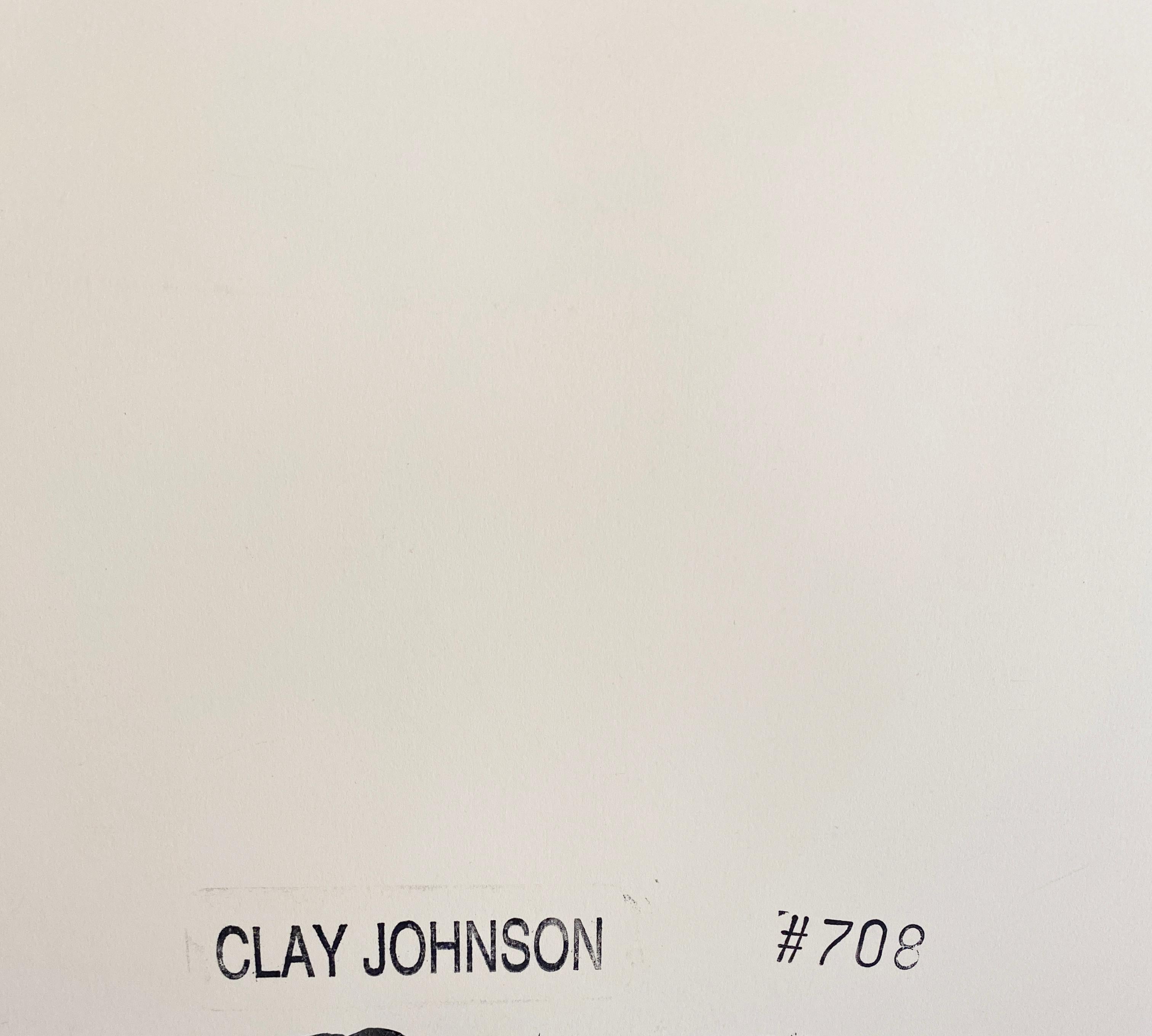Œuvre abstraite sur papier de Clay Johnson, sans titre (n°708) en vente 6
