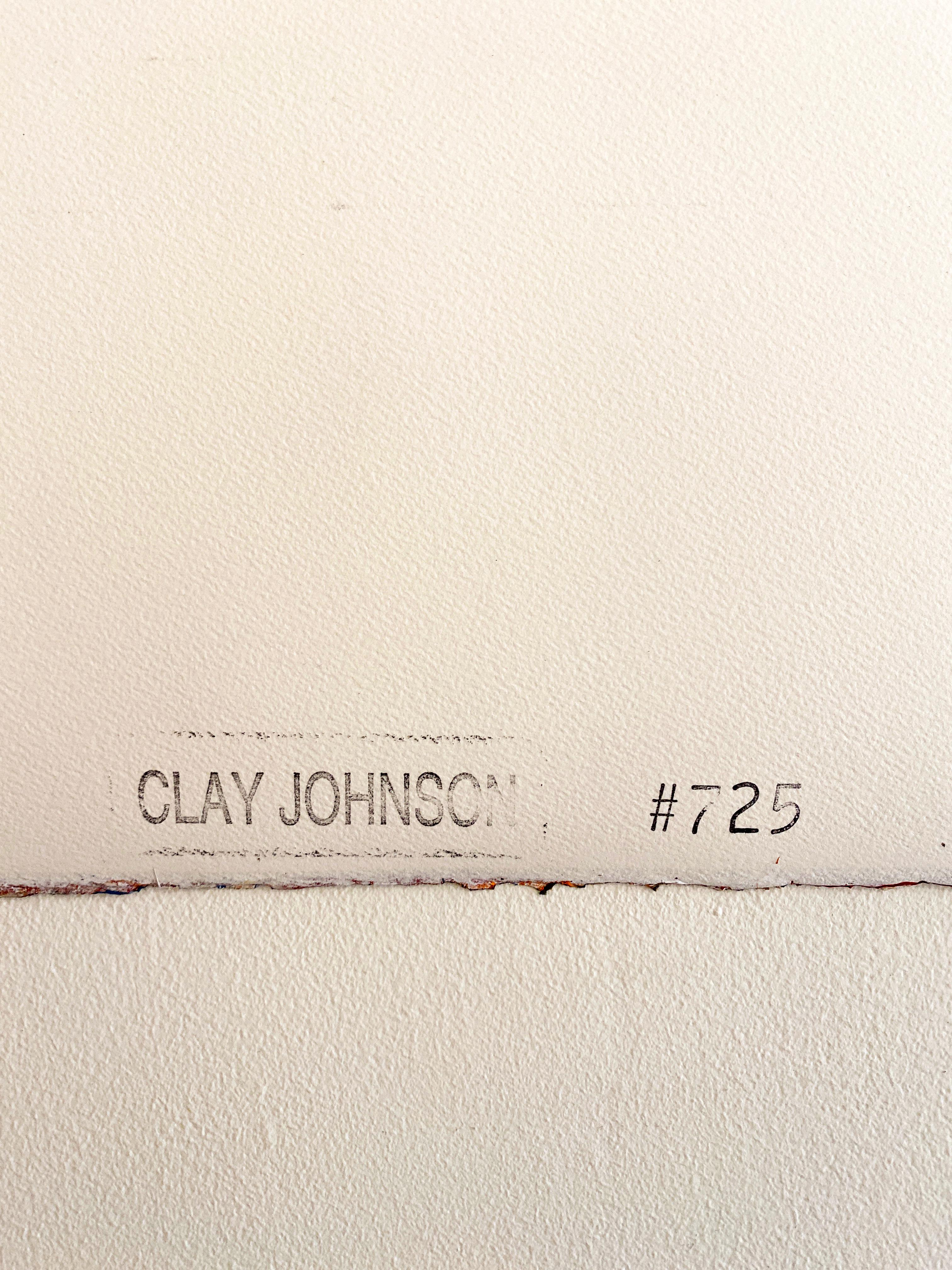  Œuvre abstraite sur papier de Clay Johnson, sans titre (n°725) en vente 6