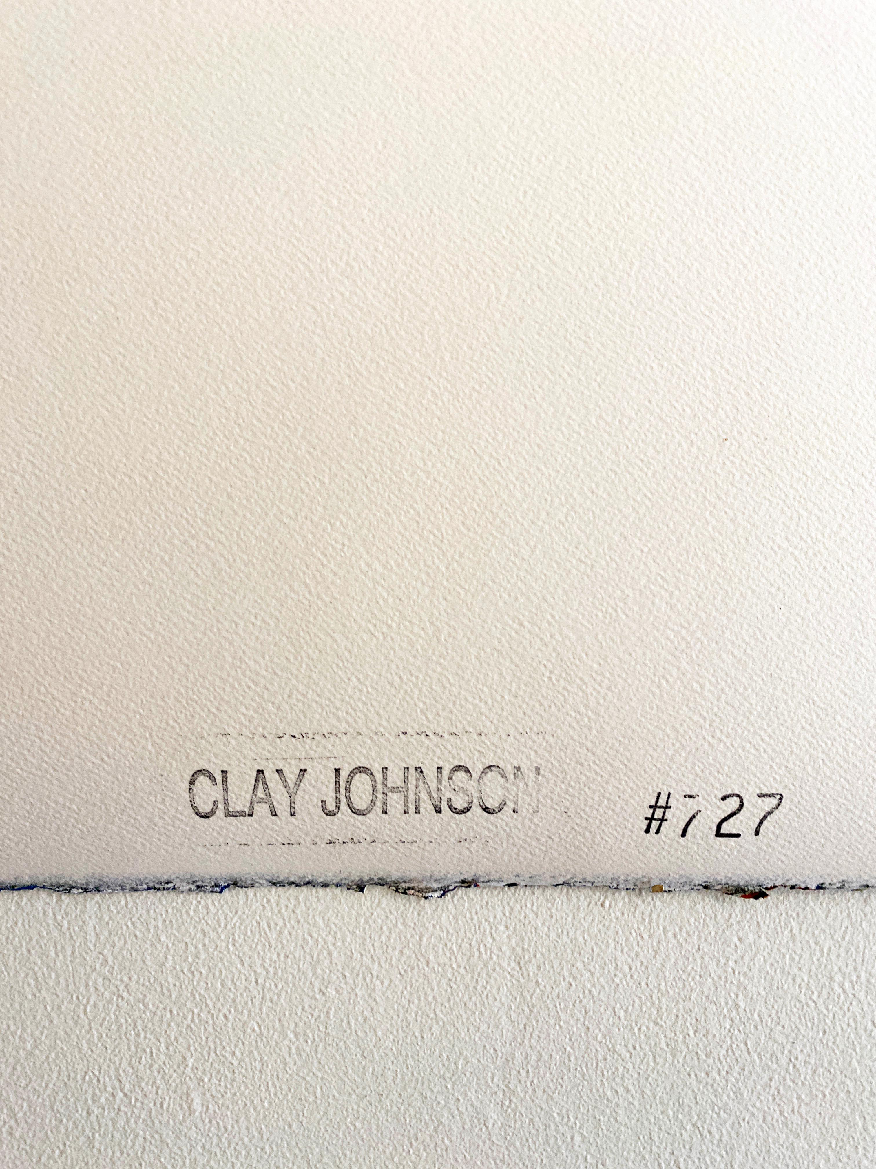  Abstraktes Werk auf Papier von Clay Johnson, ohne Titel (#727) im Angebot 6
