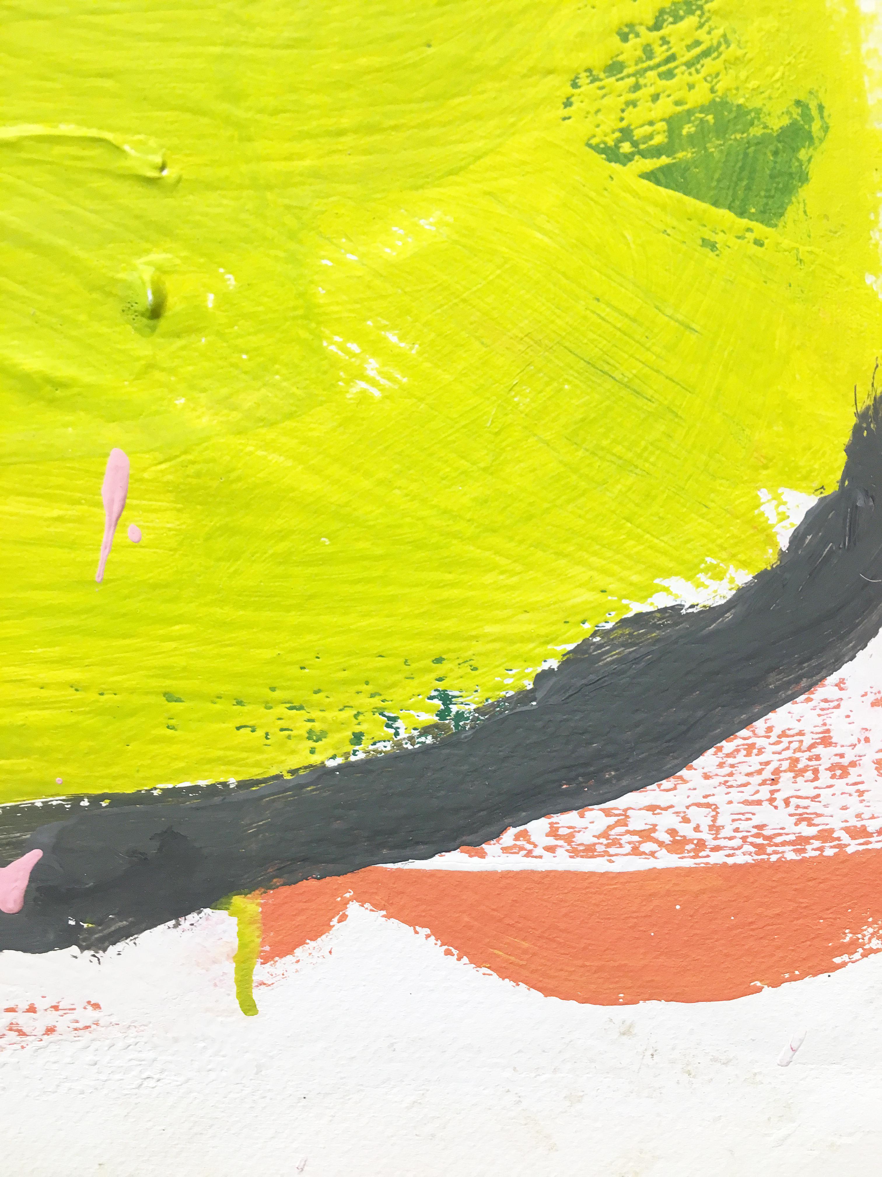 Mixed media painting of cake, Gary Komarin, Cake (Pink & Lime) 5