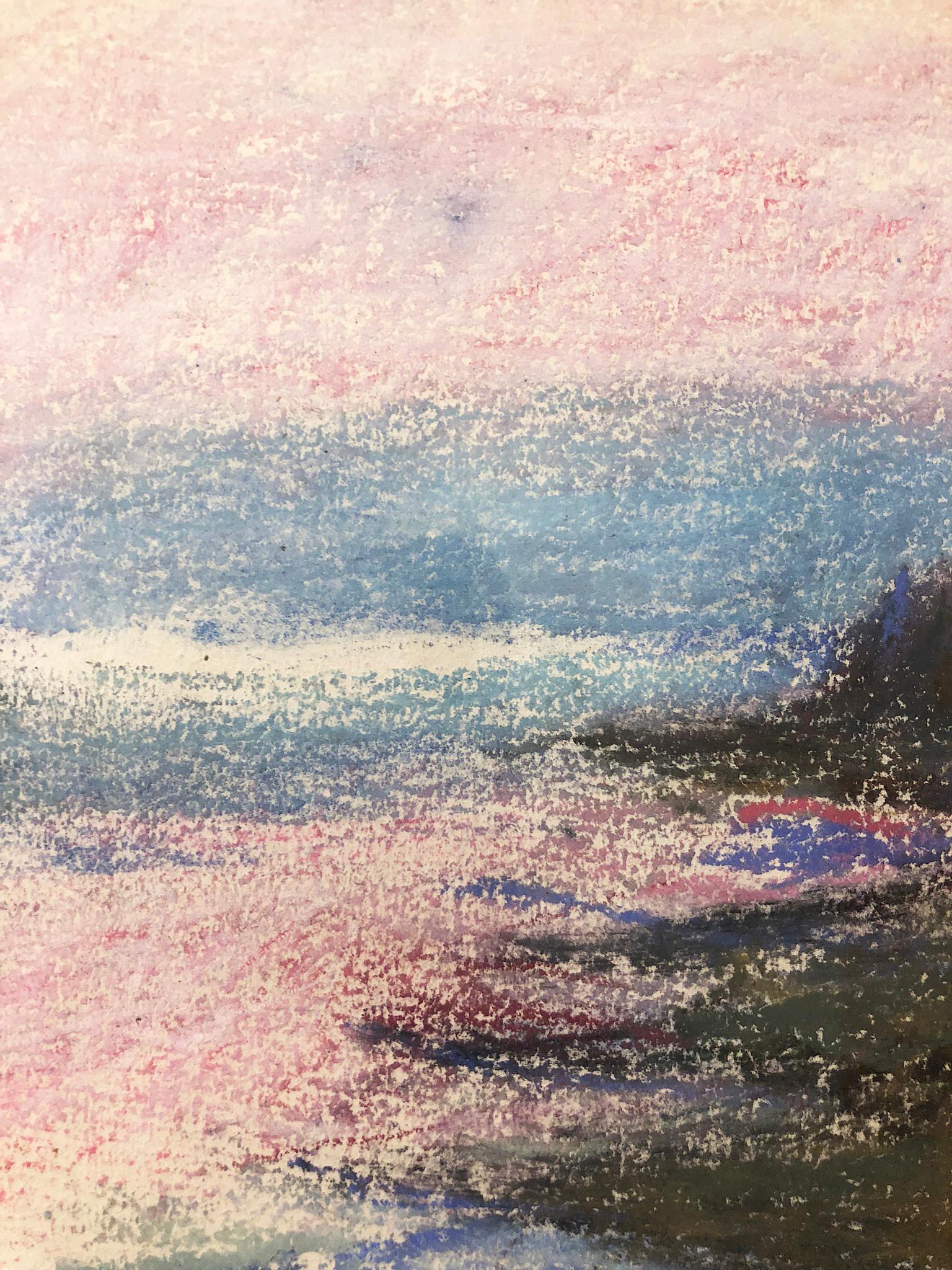 Pink Dusk - Modern Art by Wolf Kahn