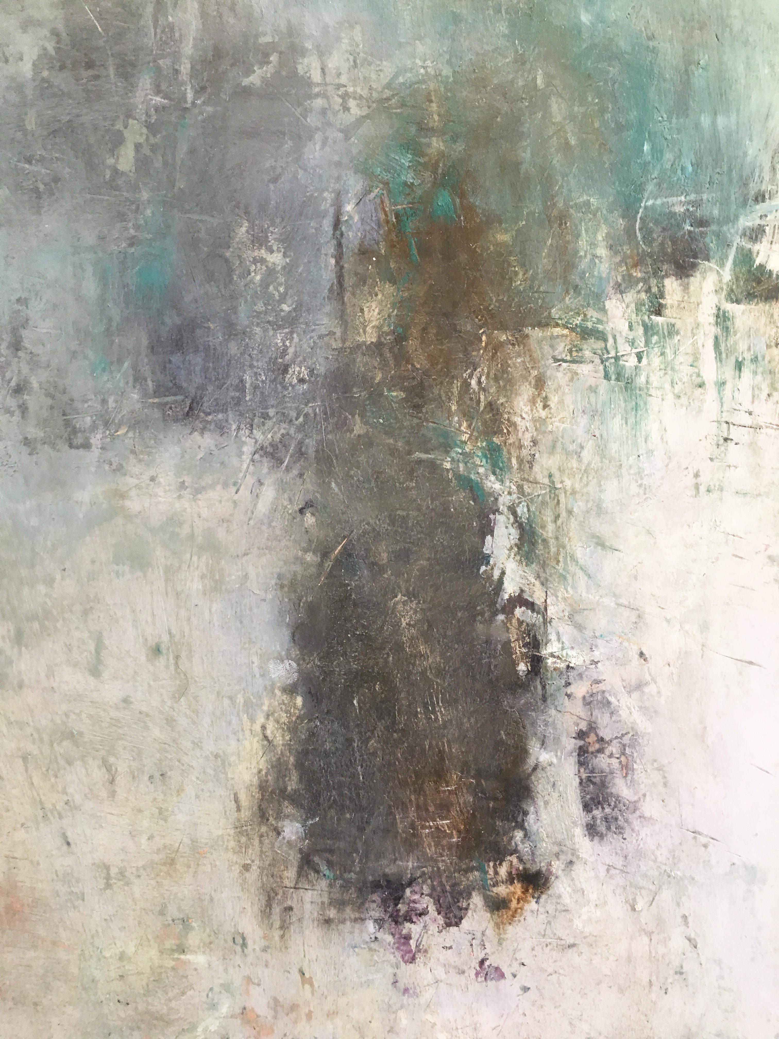 Standstill - Abstract Expressionist Painting by Sandrine Kern
