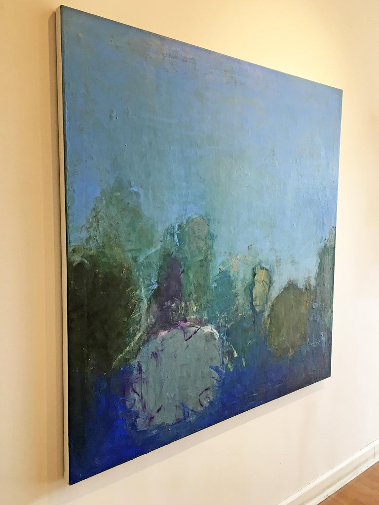 Sandrine Kern Oil and cold wax painting, Sandrine Kern, Floral Park