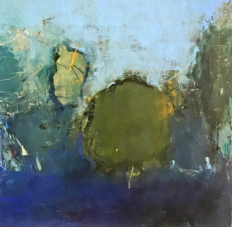 Sandrine Kern Oil and cold wax painting, Sandrine Kern, Floral Park