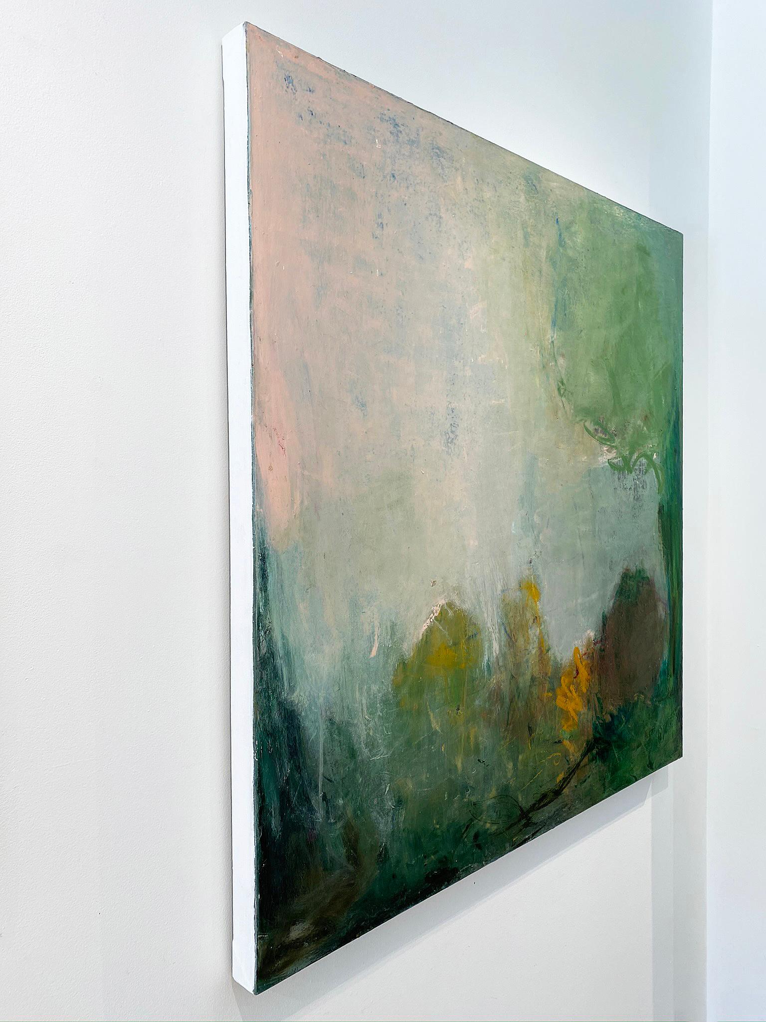 Oil & cold wax painting, Sandrine Kern, Spring 1