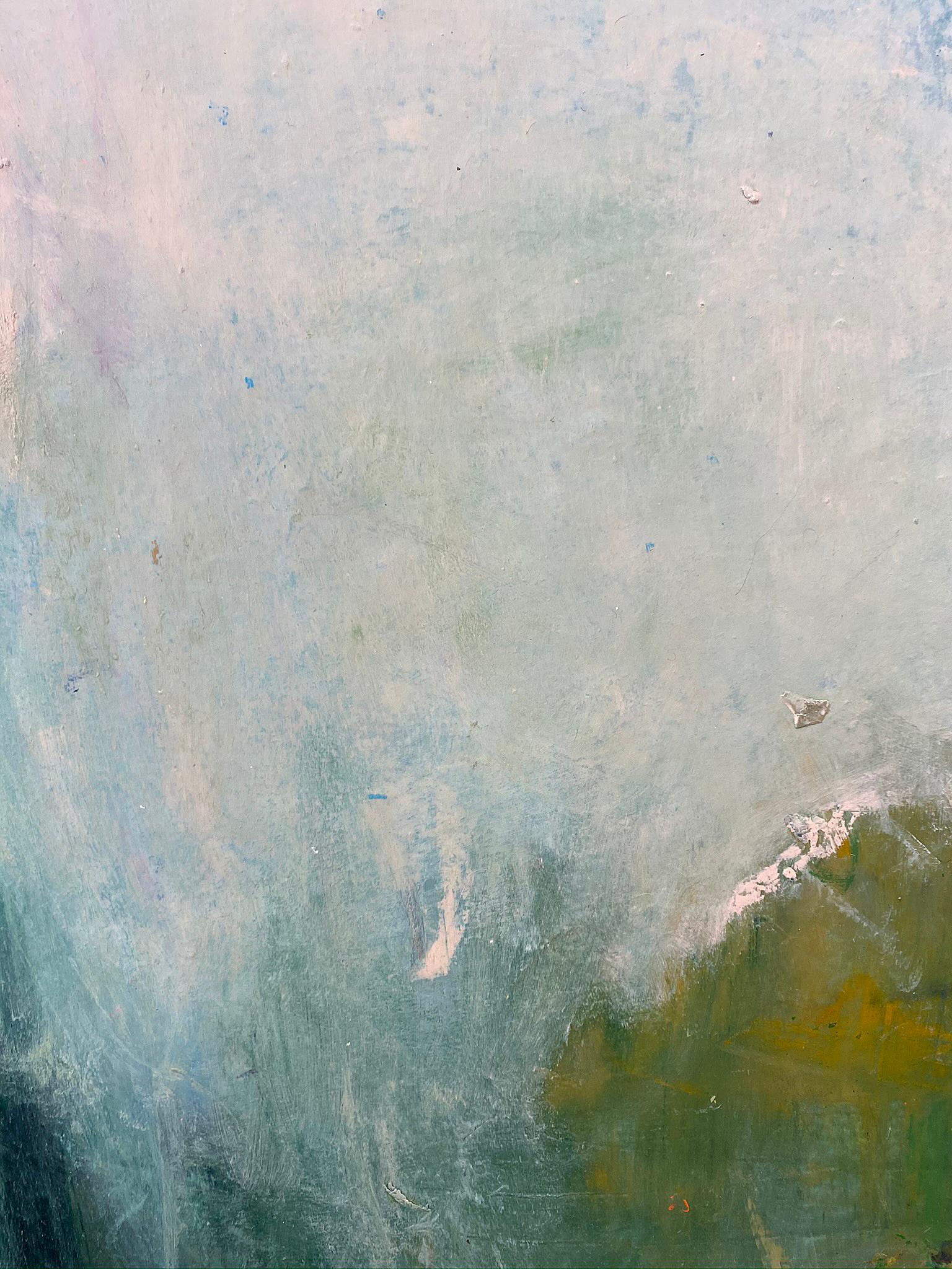 Oil & cold wax painting, Sandrine Kern, Spring 3