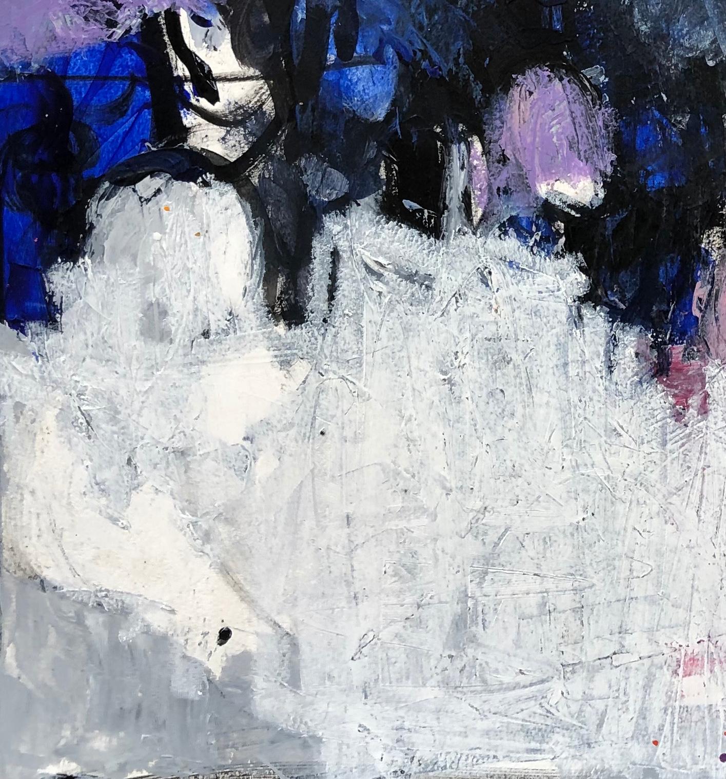 Oil & cold wax painting, Sandrine Kern, Untitled #5 For Sale 2