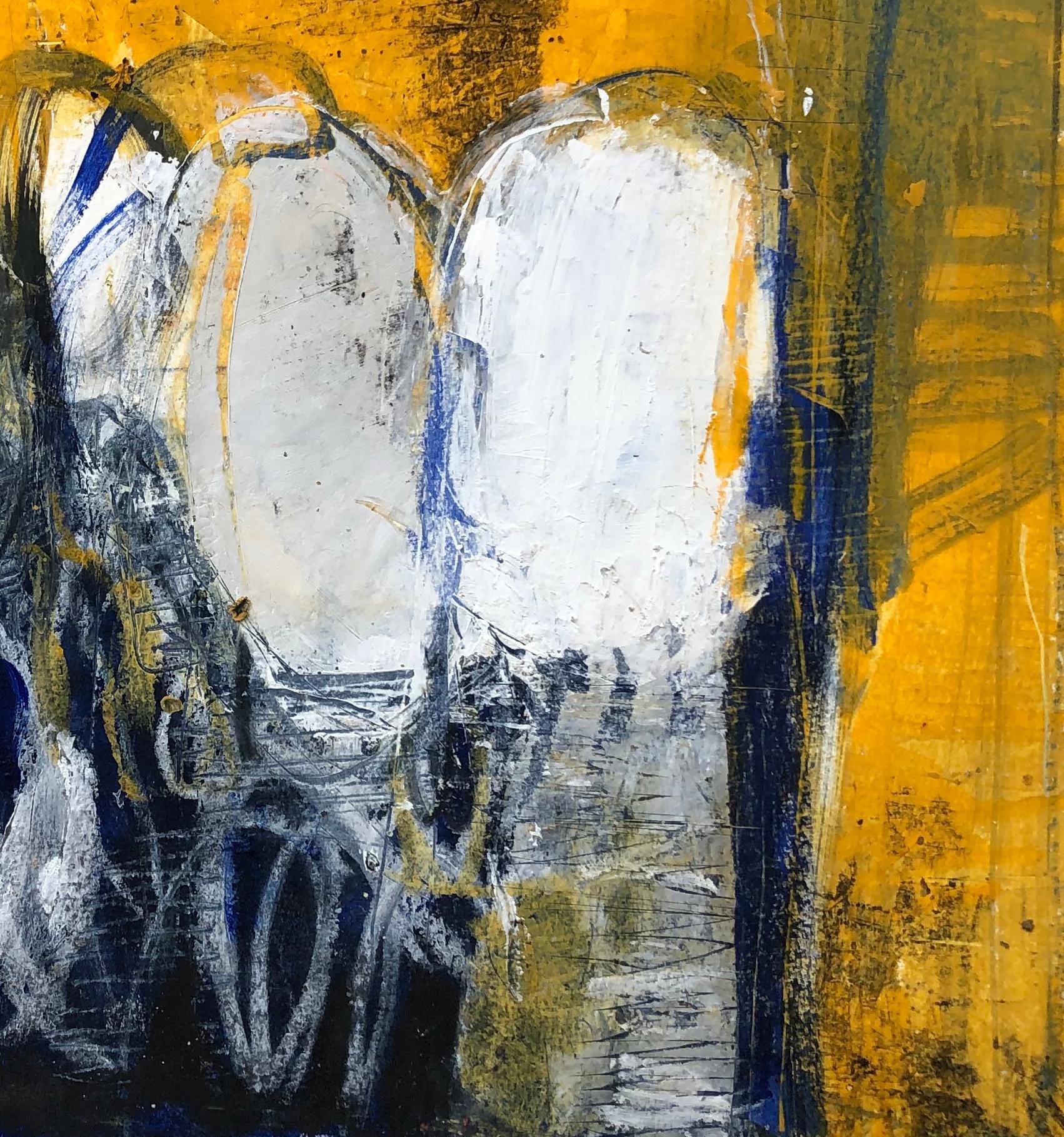 Oil & cold wax painting, Sandrine Kern, Untitled #6 For Sale 2