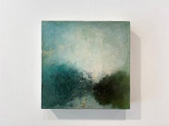 Oil & cold wax painting, Sandrine Kern, Landscape I